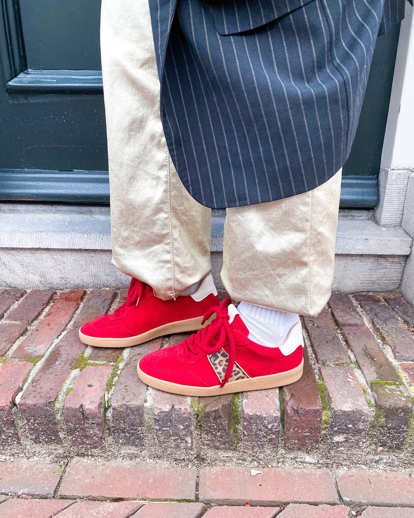 POONA LEOPARD - Sneakers | Red / Off white