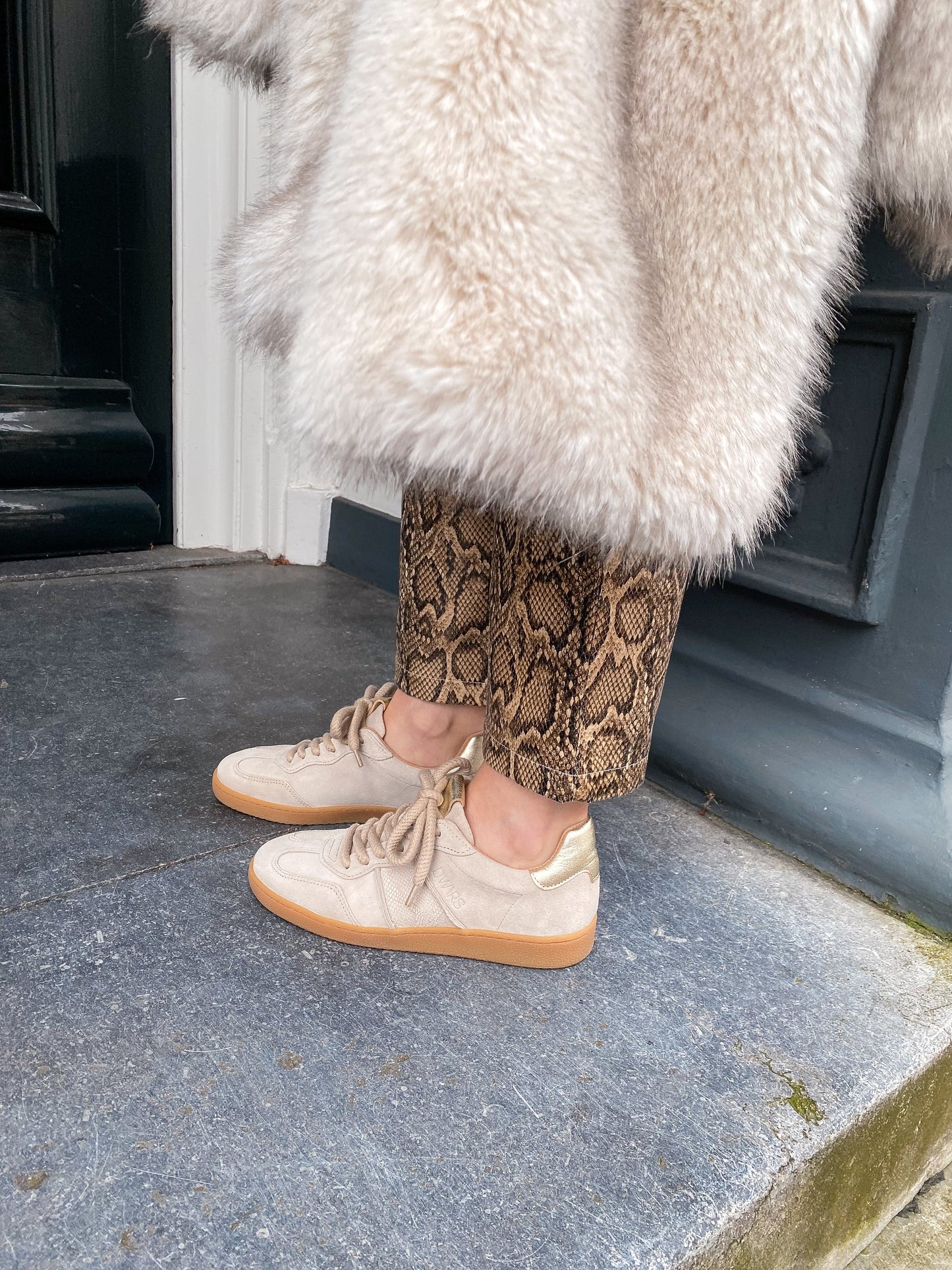 POONA suede - Sneakers | Sand / Champagne