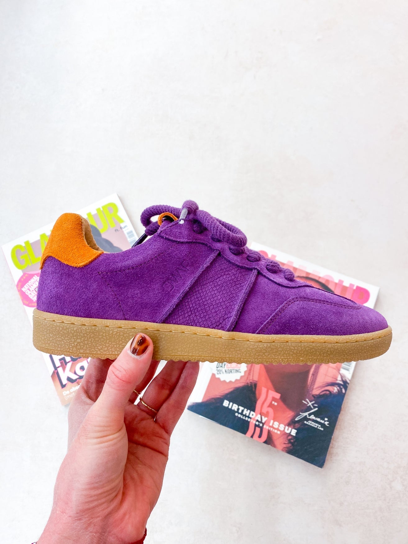 POONA suede - Sneakers | Purple / Orange
