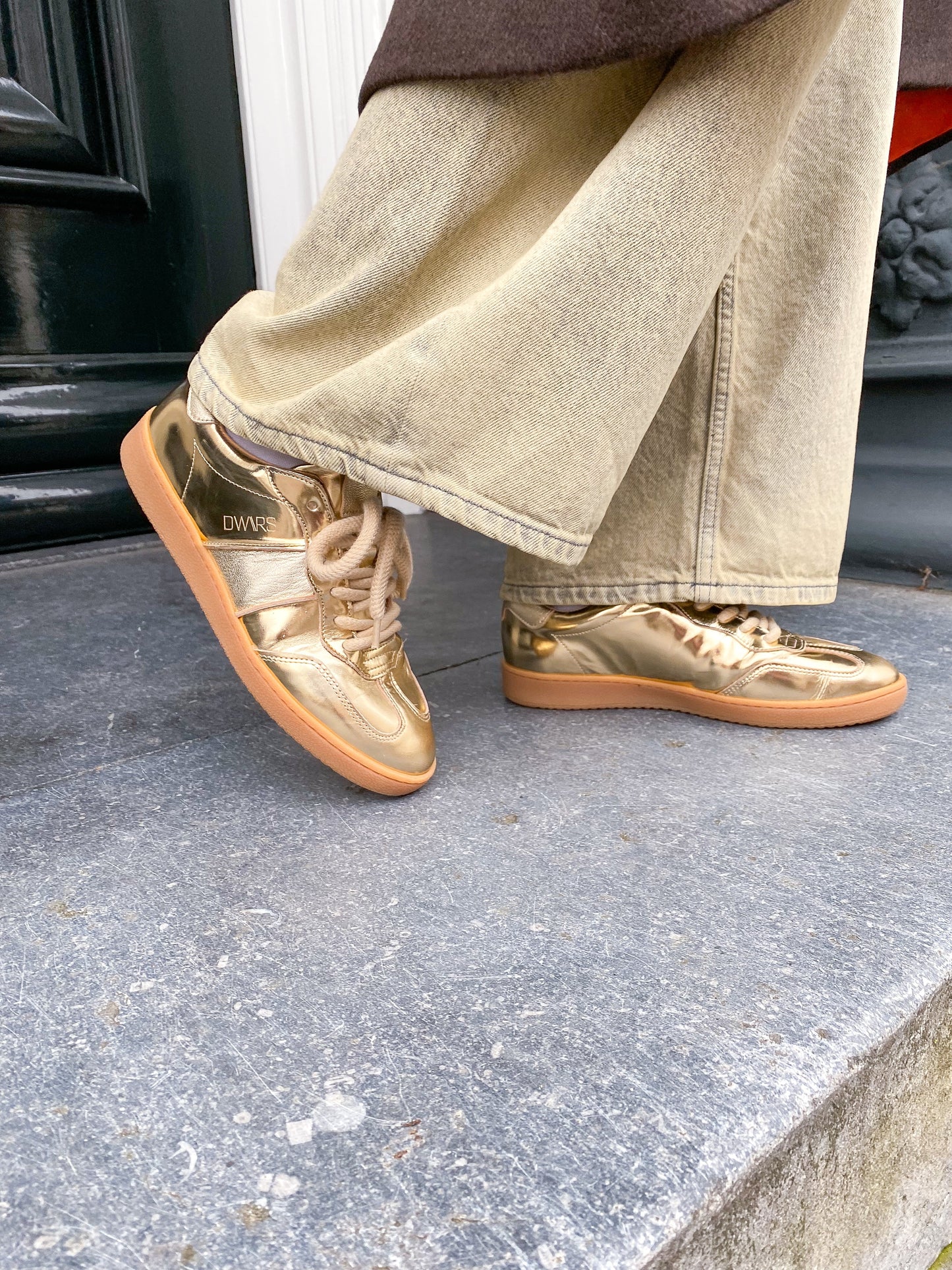 POONA metallic shimmer - Sneakers | Champagne