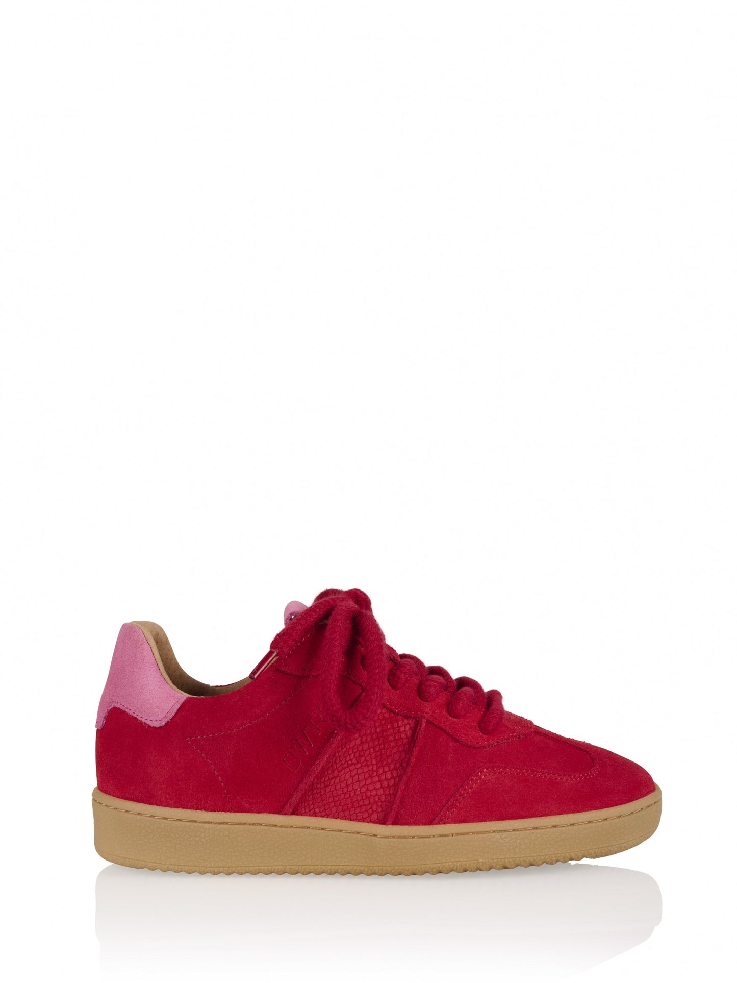 POONA Wildleder-Sneaker | Rot/Rosa