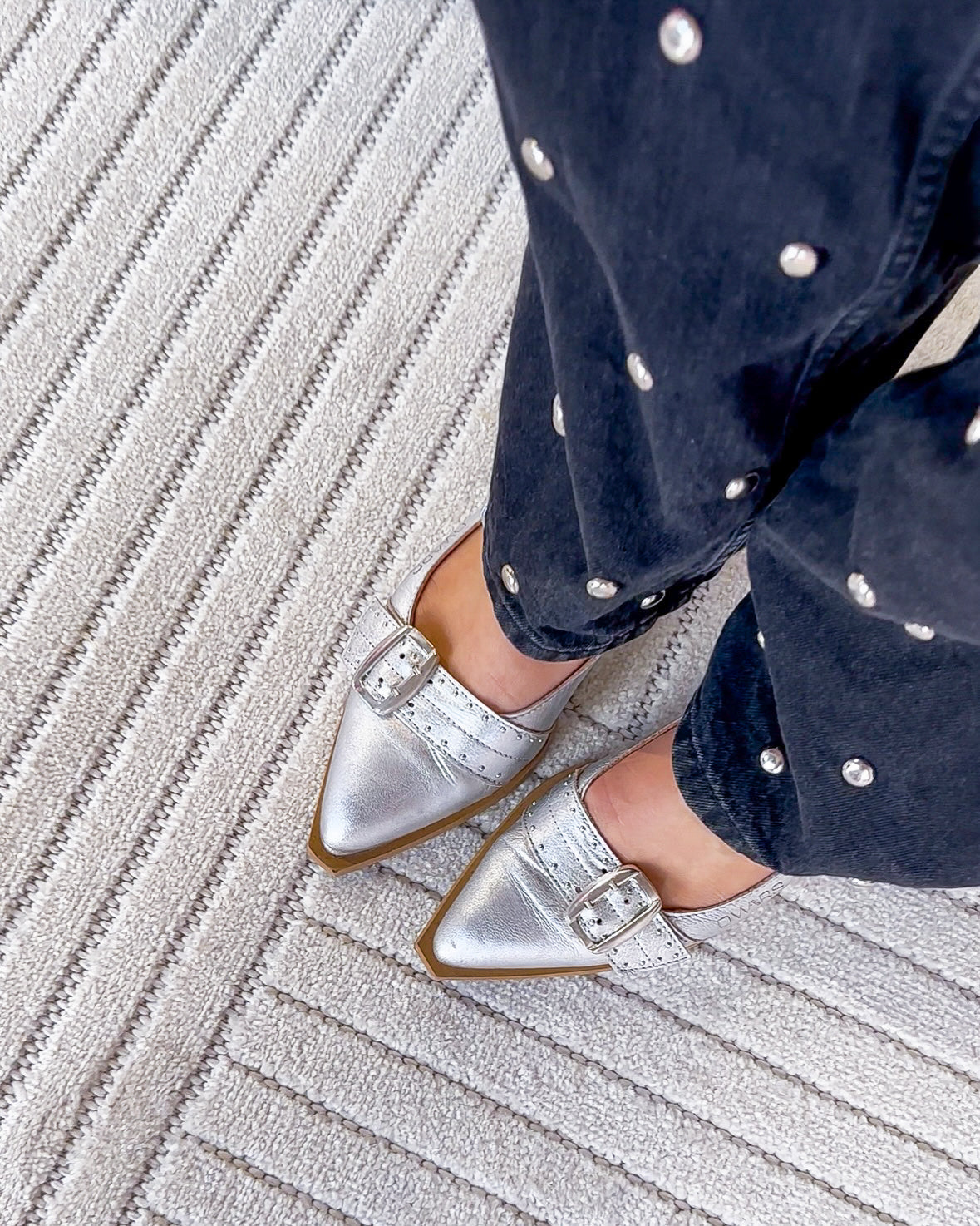 PORT ISABEL metallic - Slingbacks | Silver
