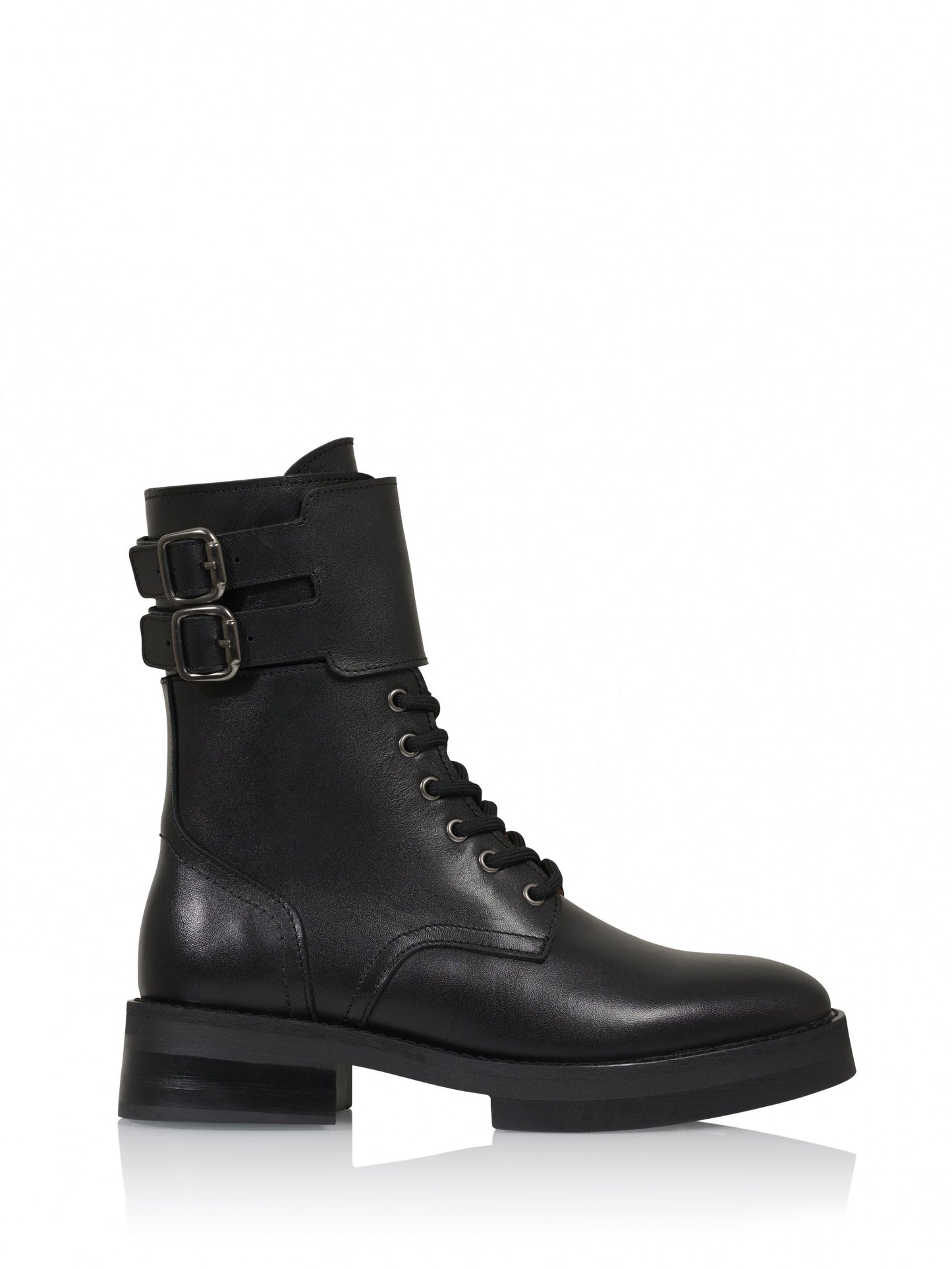 RUBY leer - Bikerboots | Black