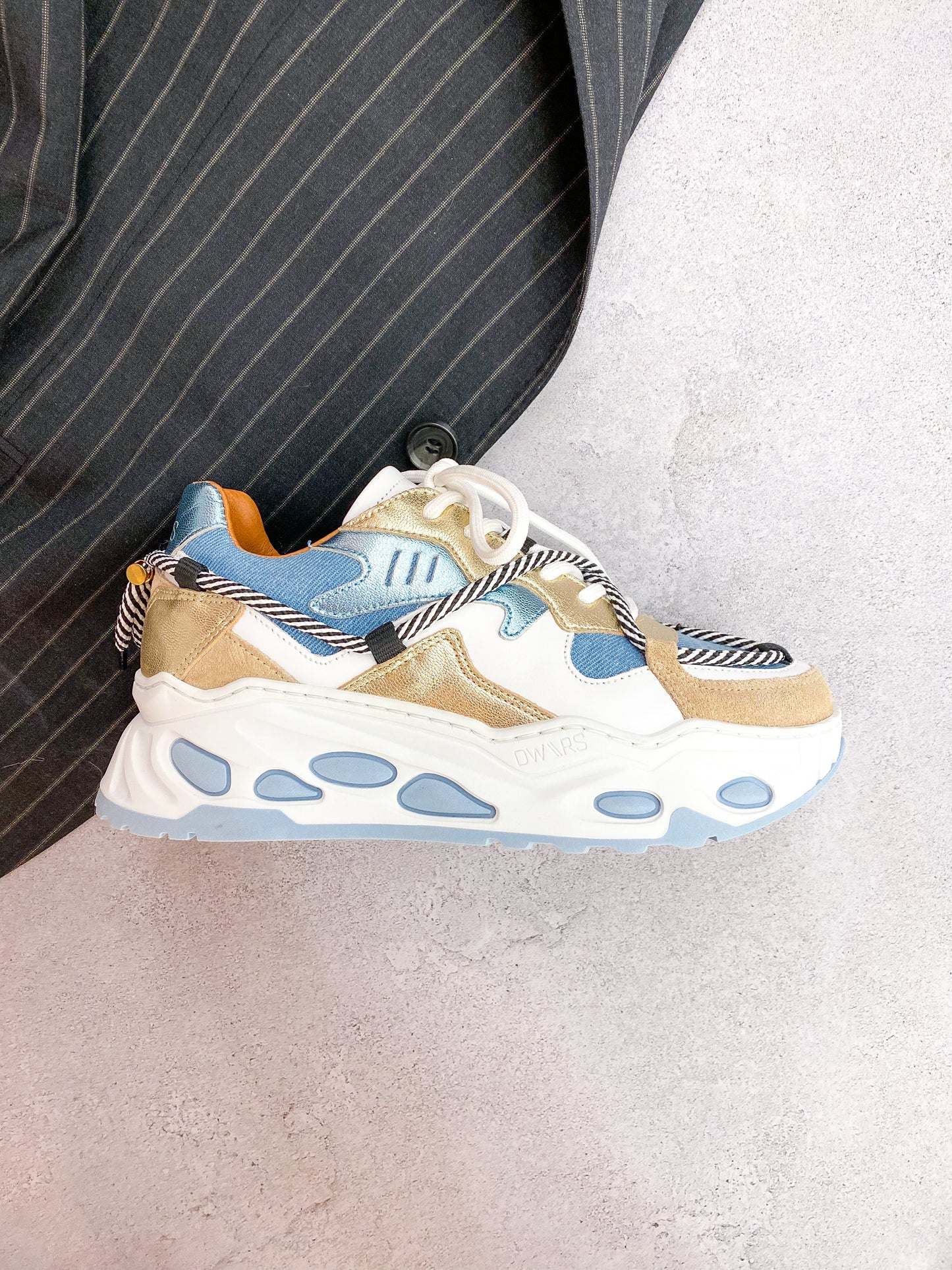 SATURNUS denim - Sneakers | Champagne / Jeans