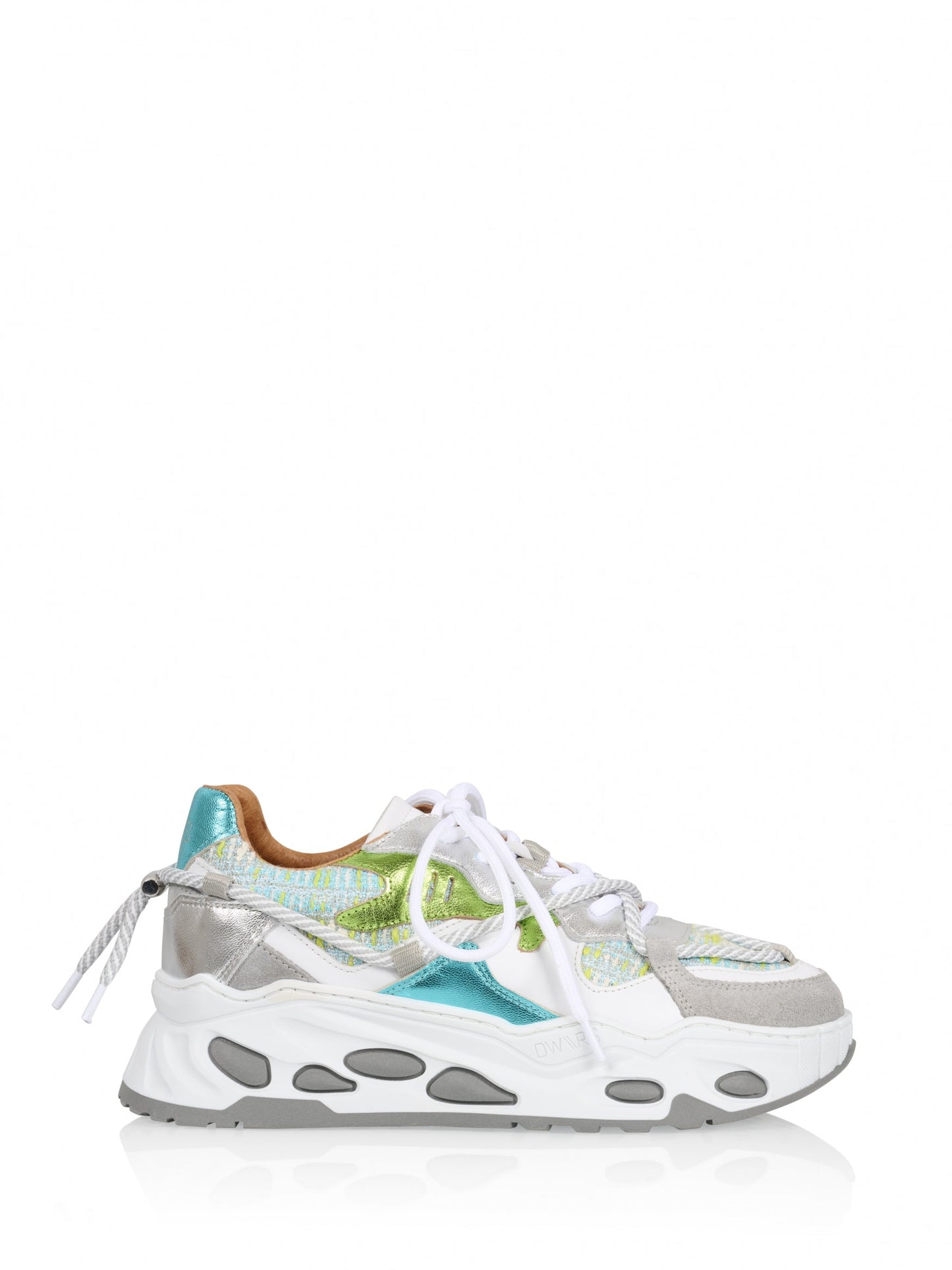 SATURNUS tweed - Sneakers | Silver / Aqua