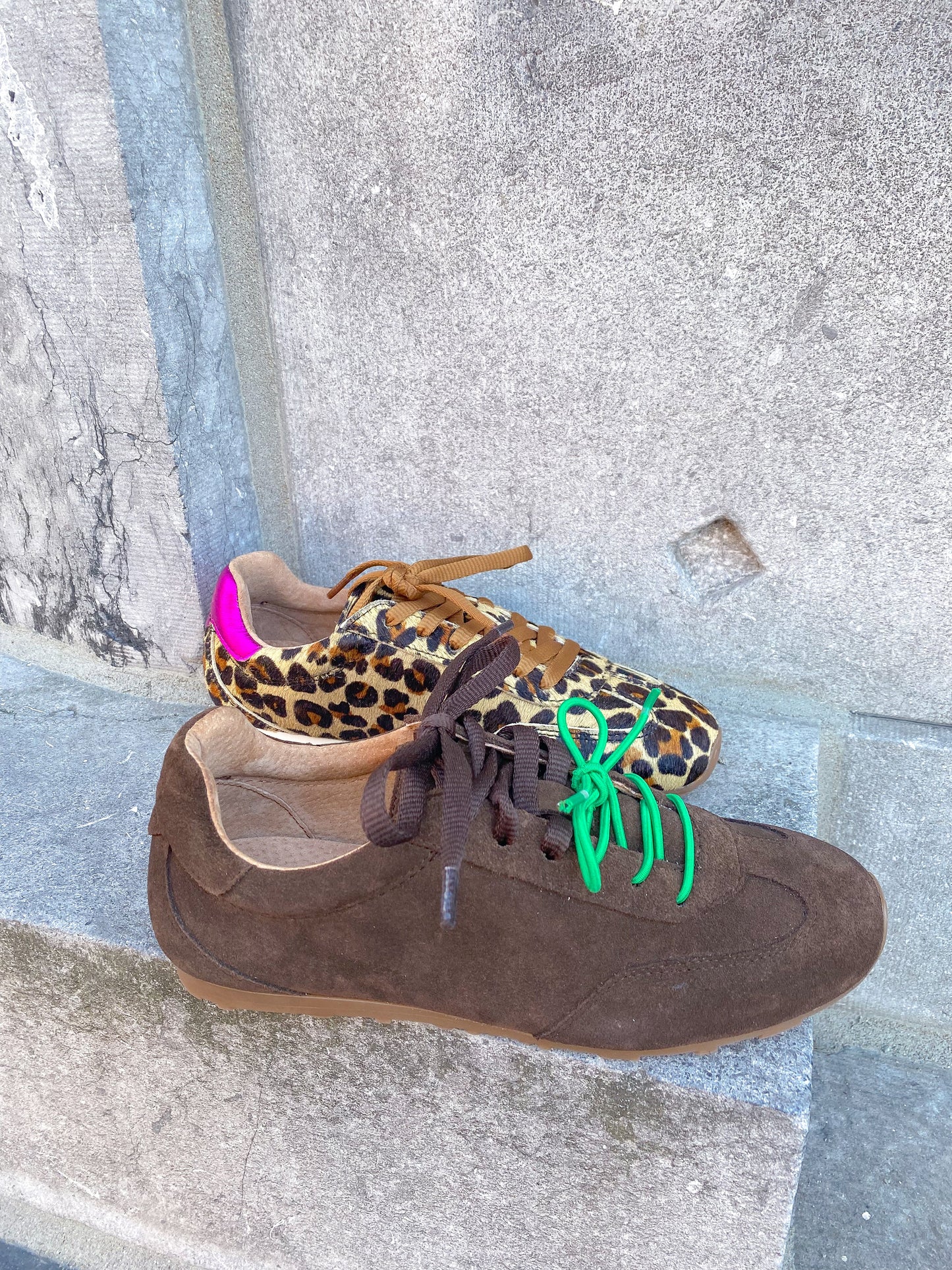 SAVA suede - Sneakers | Dark brown / Green