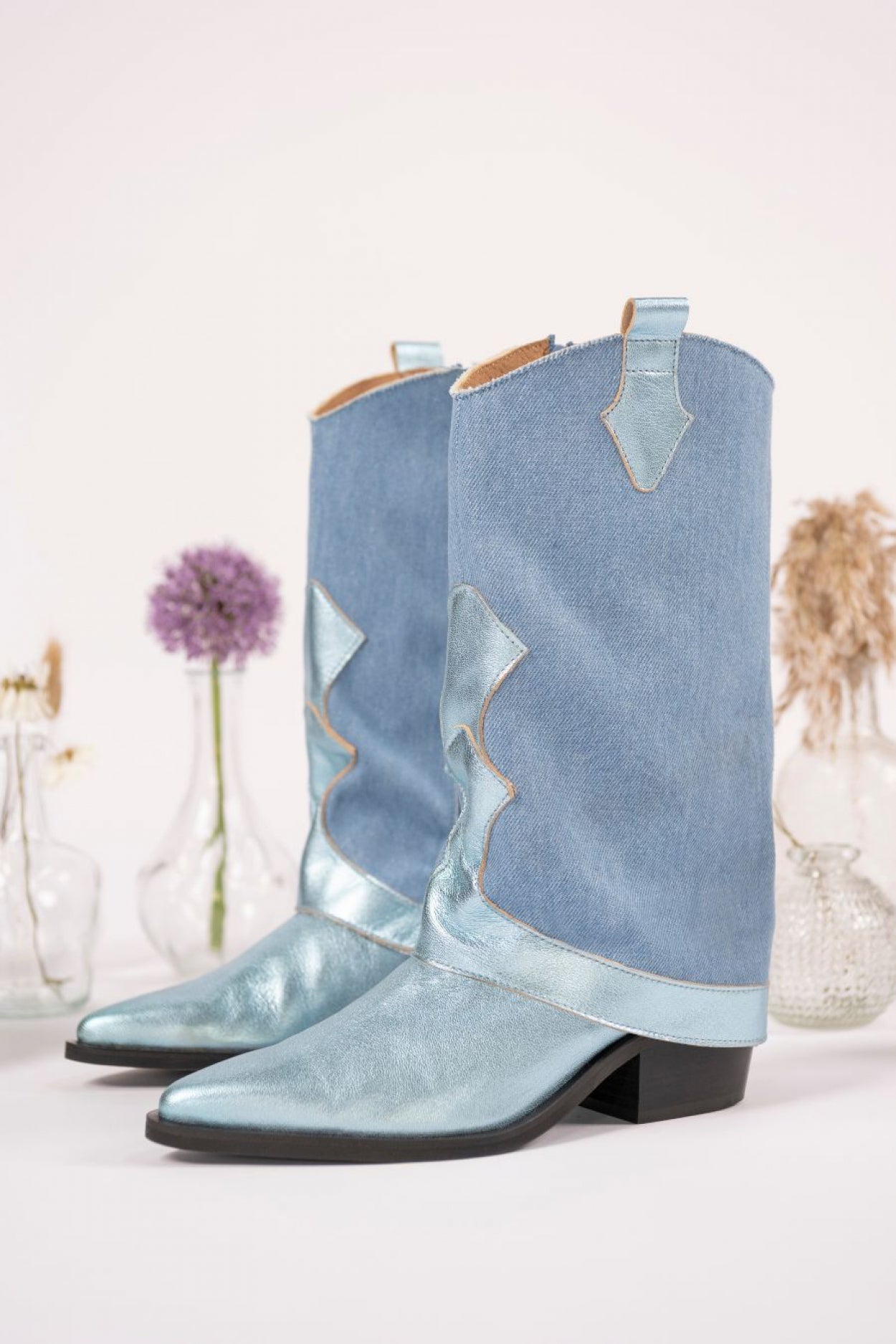 SHETLAND denim - Westernboots | Jeans / Aqua