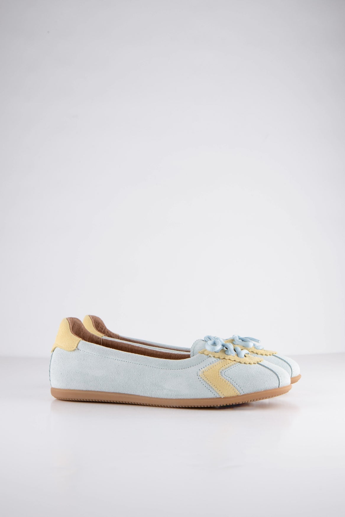 TEMPLE suede - Loafers | Lt. Blue / Butter