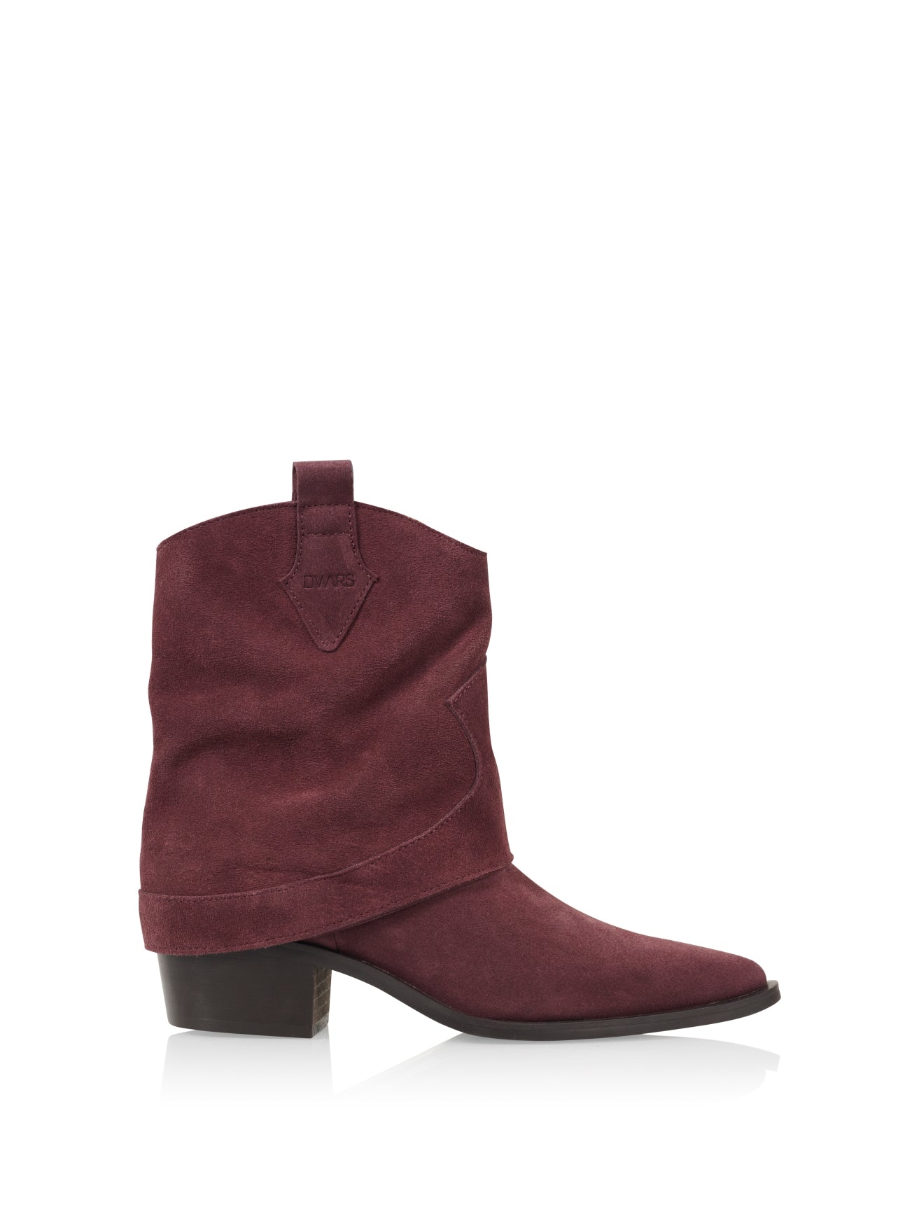 TIRANA Wildleder-Westernstiefel | Bordeaux