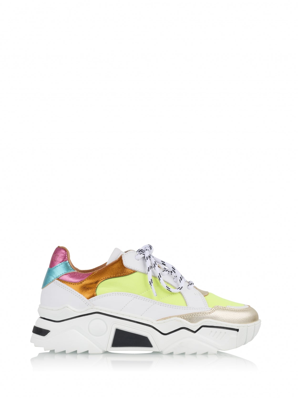 VENUS neon - Sneakers | White / Neon Yellow