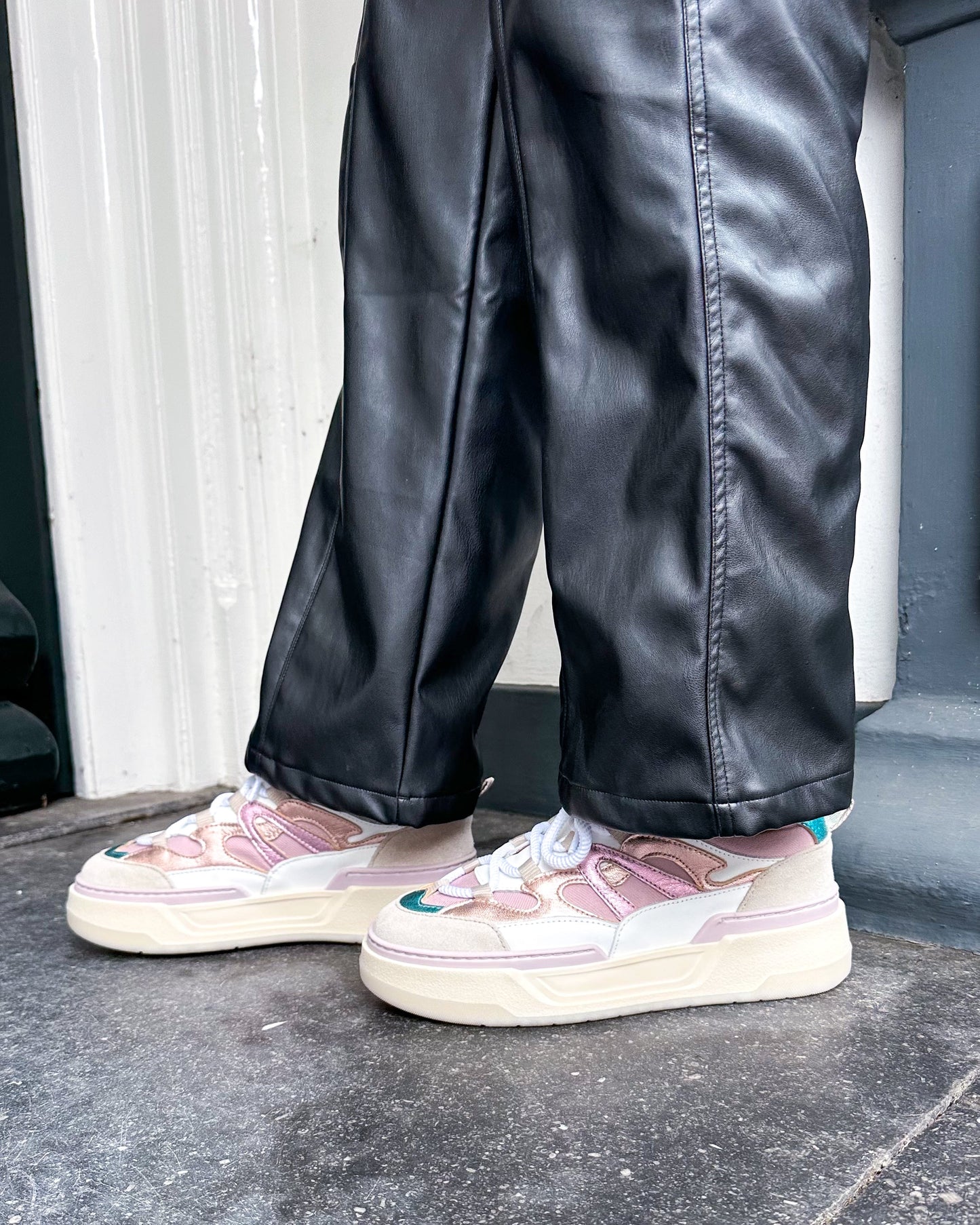 WALTON denim - Sneakers | Sand / Aqua