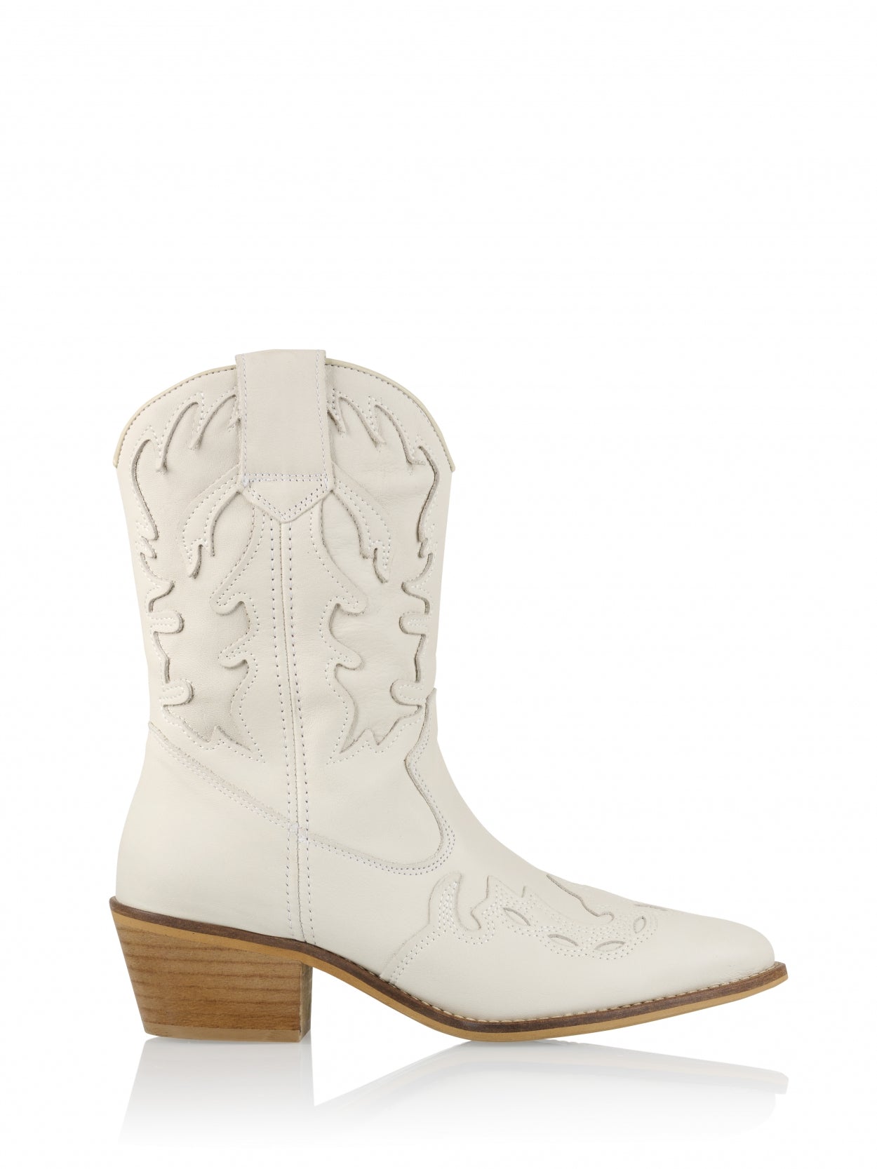 BELLA leer - Westernboots | Off white