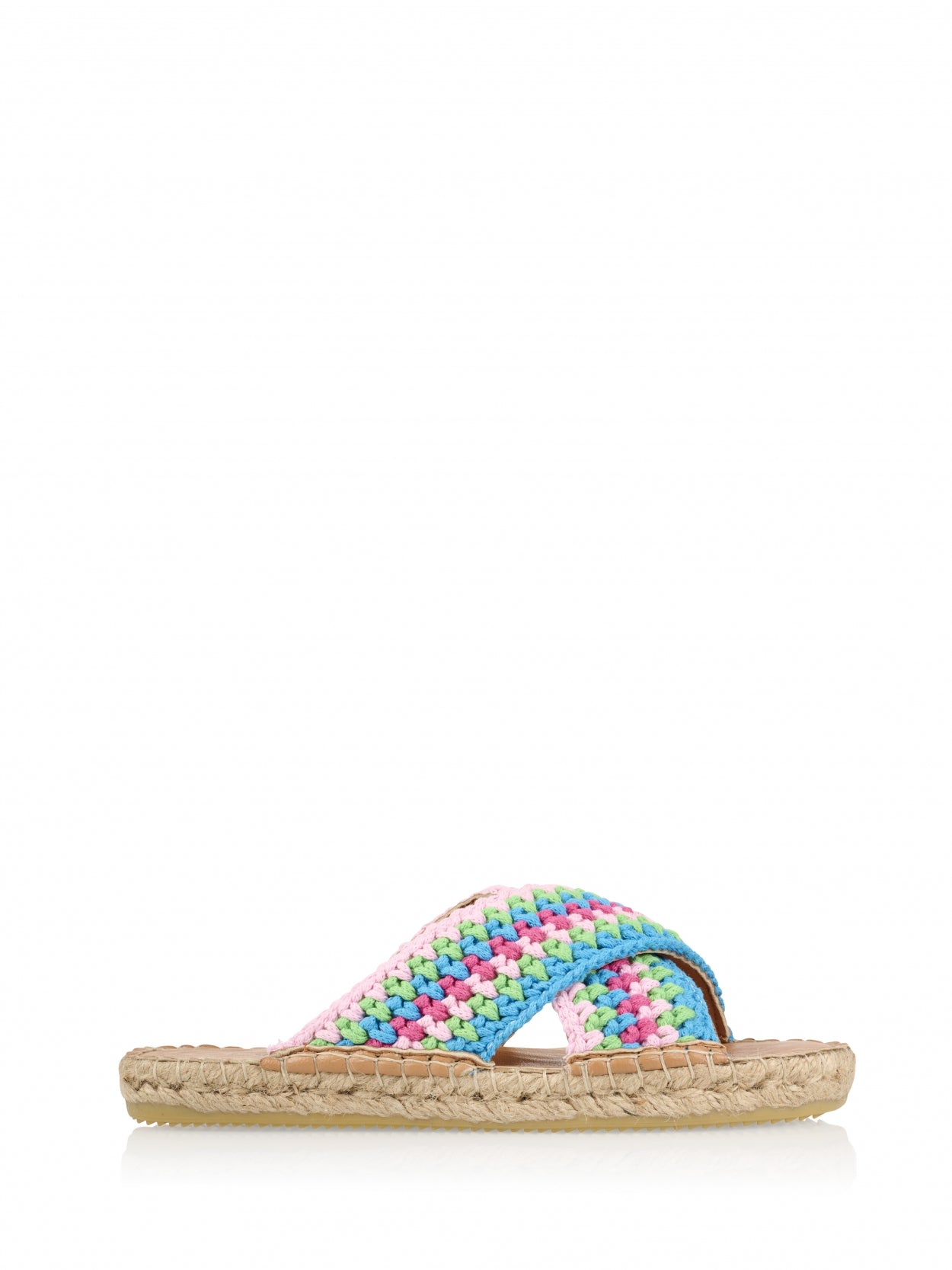 CASABLANCA knitted - Slippers | Lt. Pink / Blue