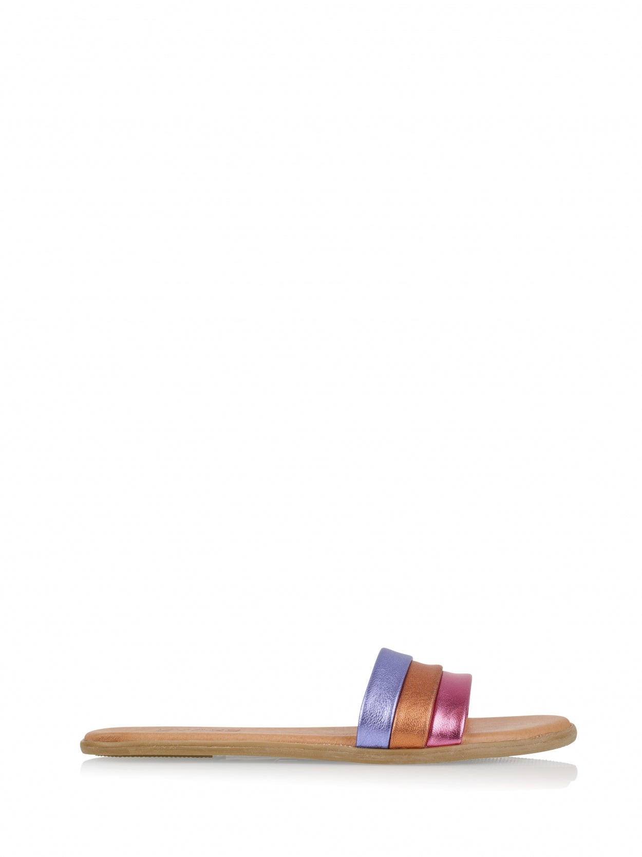 HANA metallic - Slippers | Orange / Pink