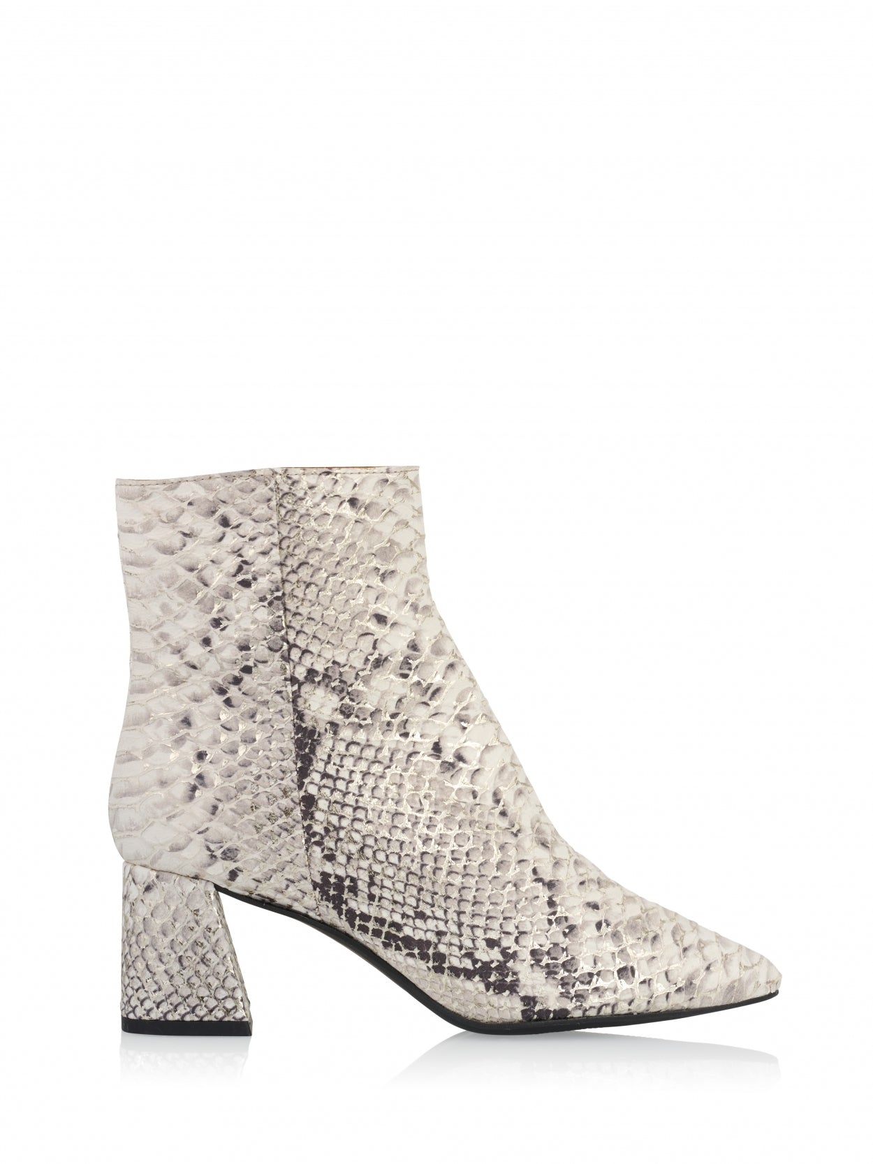 LUGANO erotica - Enkellaarsjes | Off white / Silver