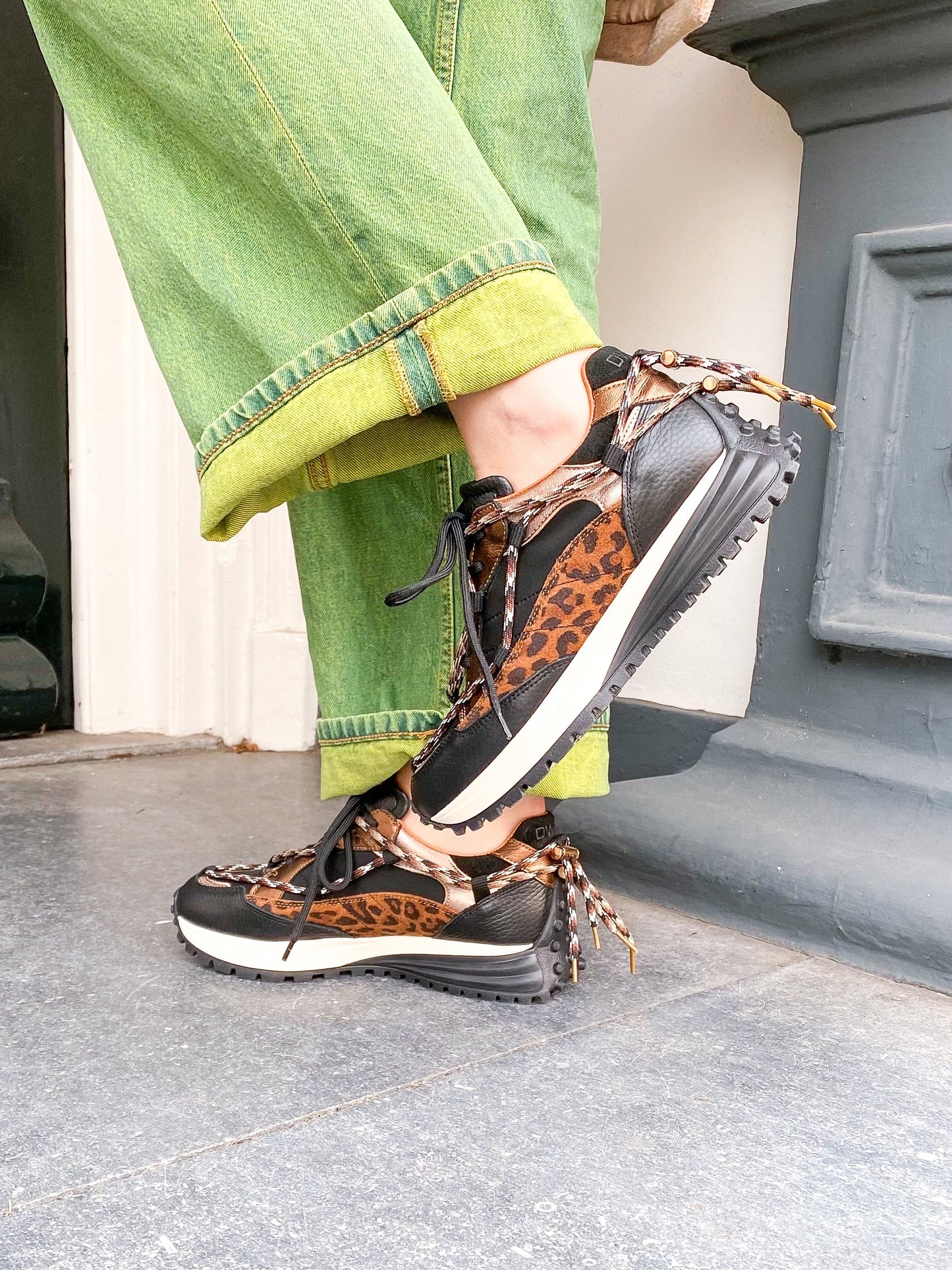 BRAY leopard - Sneakers | Black / Cognac