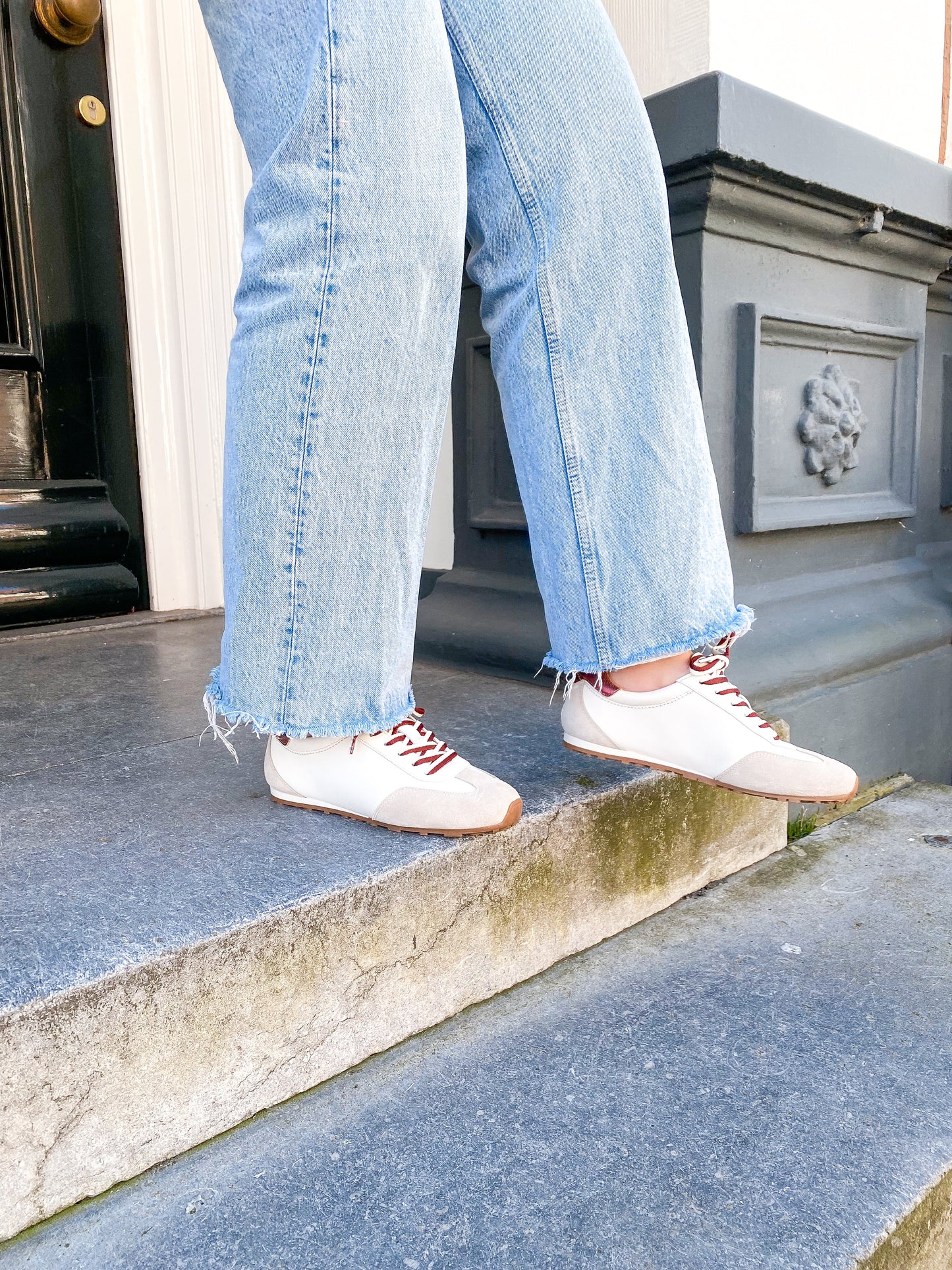 SAVA suede - Sneakers | Off white / Bordeaux