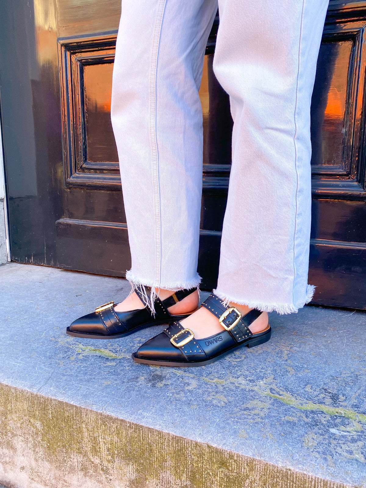PORT ISABEL leer - Slingbacks | Black