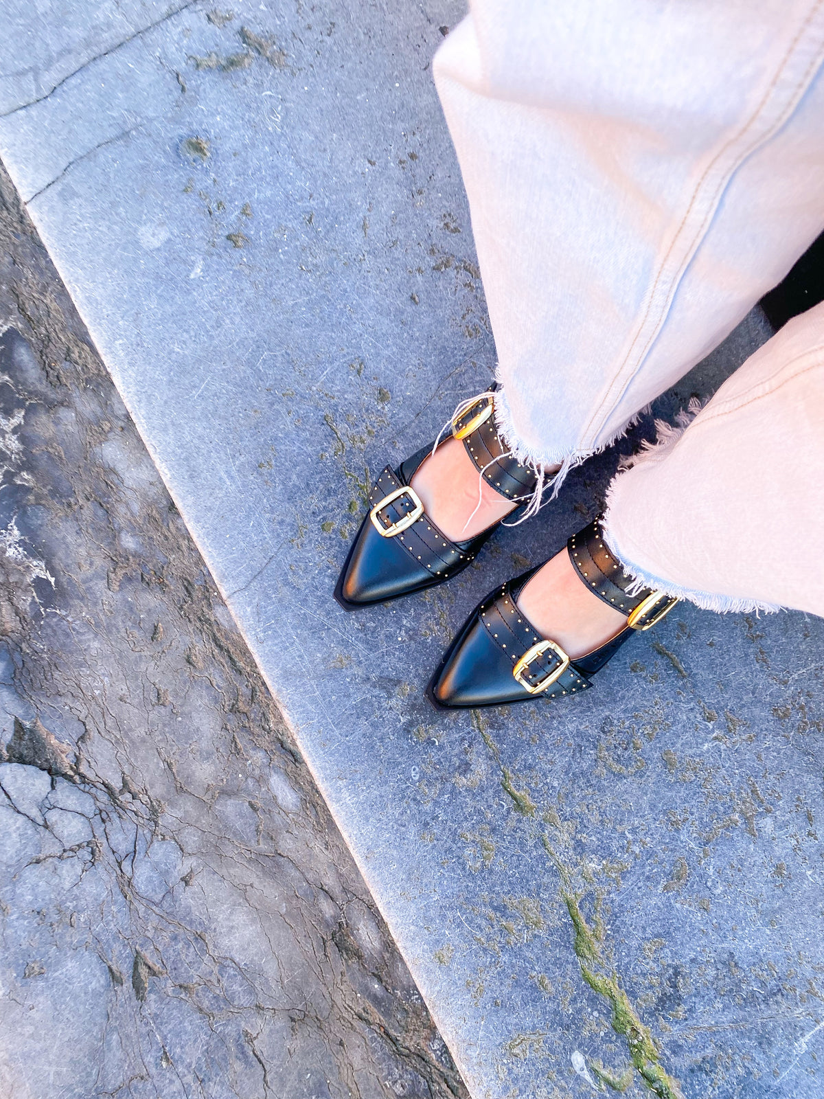 PORT ISABEL leer - Slingbacks | Black