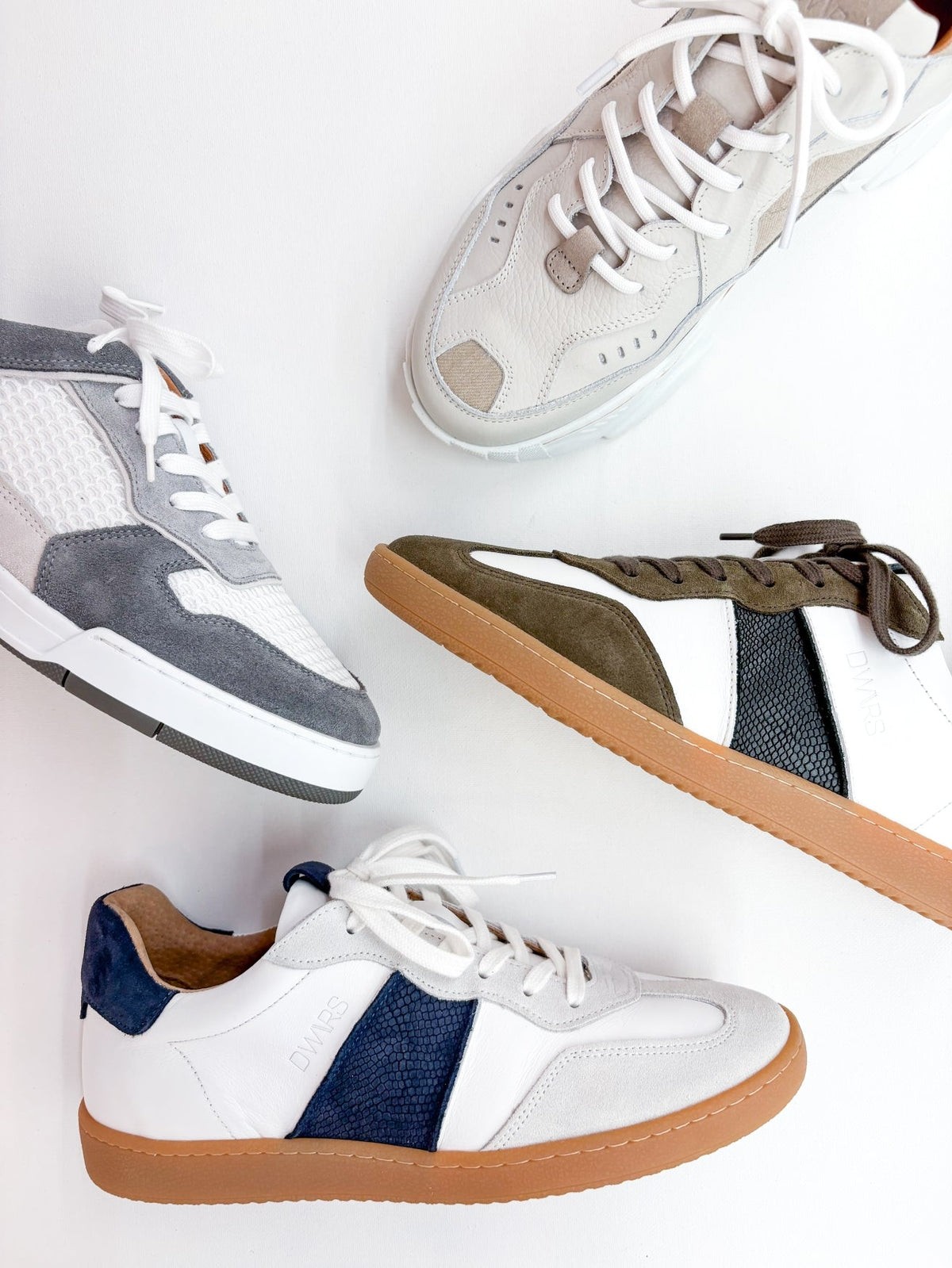 POONA MEN - Sneakers | White / Army