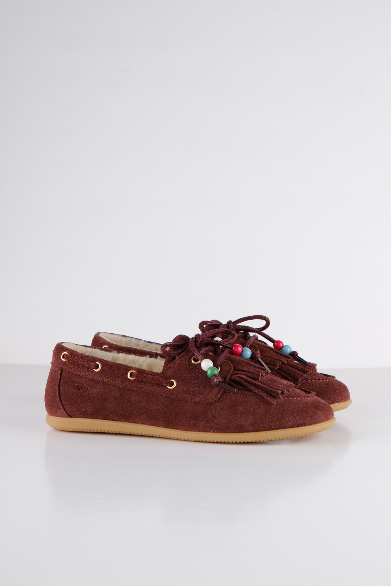 LATTY fringes teddy - Mocassins | Bordeaux