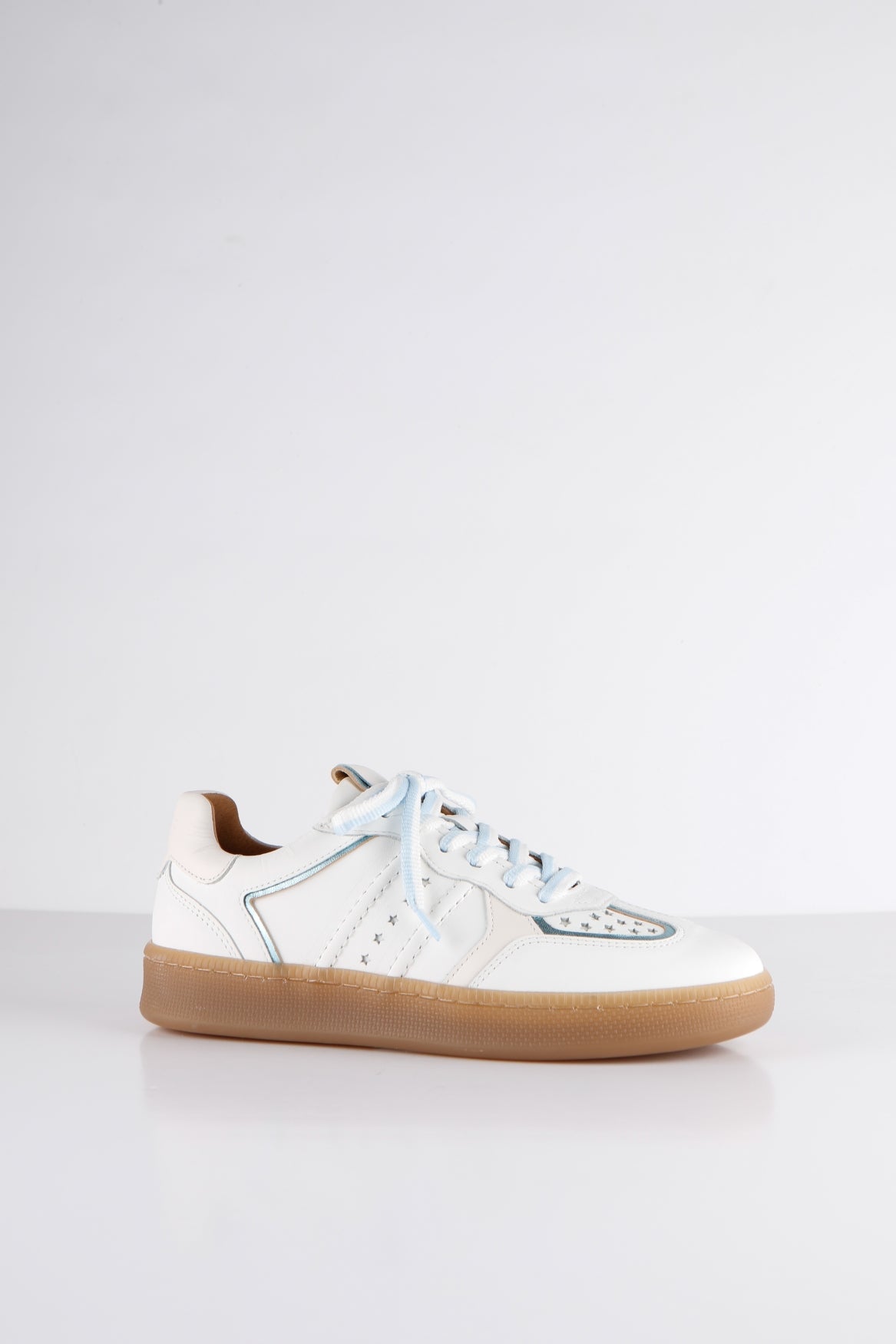 MIRABEL leer - Sneakers | White / Lt. blue