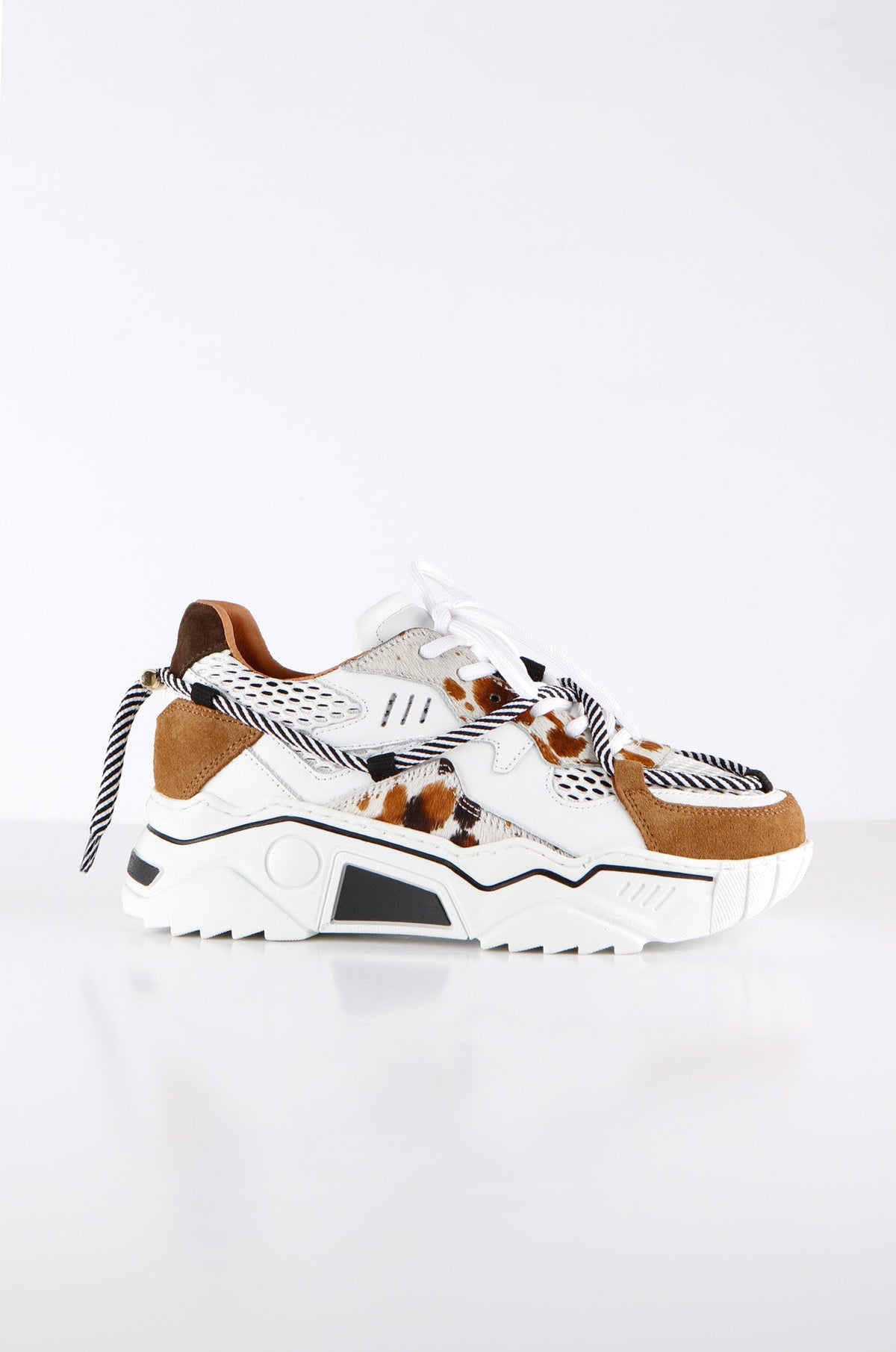 JUPITER cow hair on - Sneakers | White / Brown