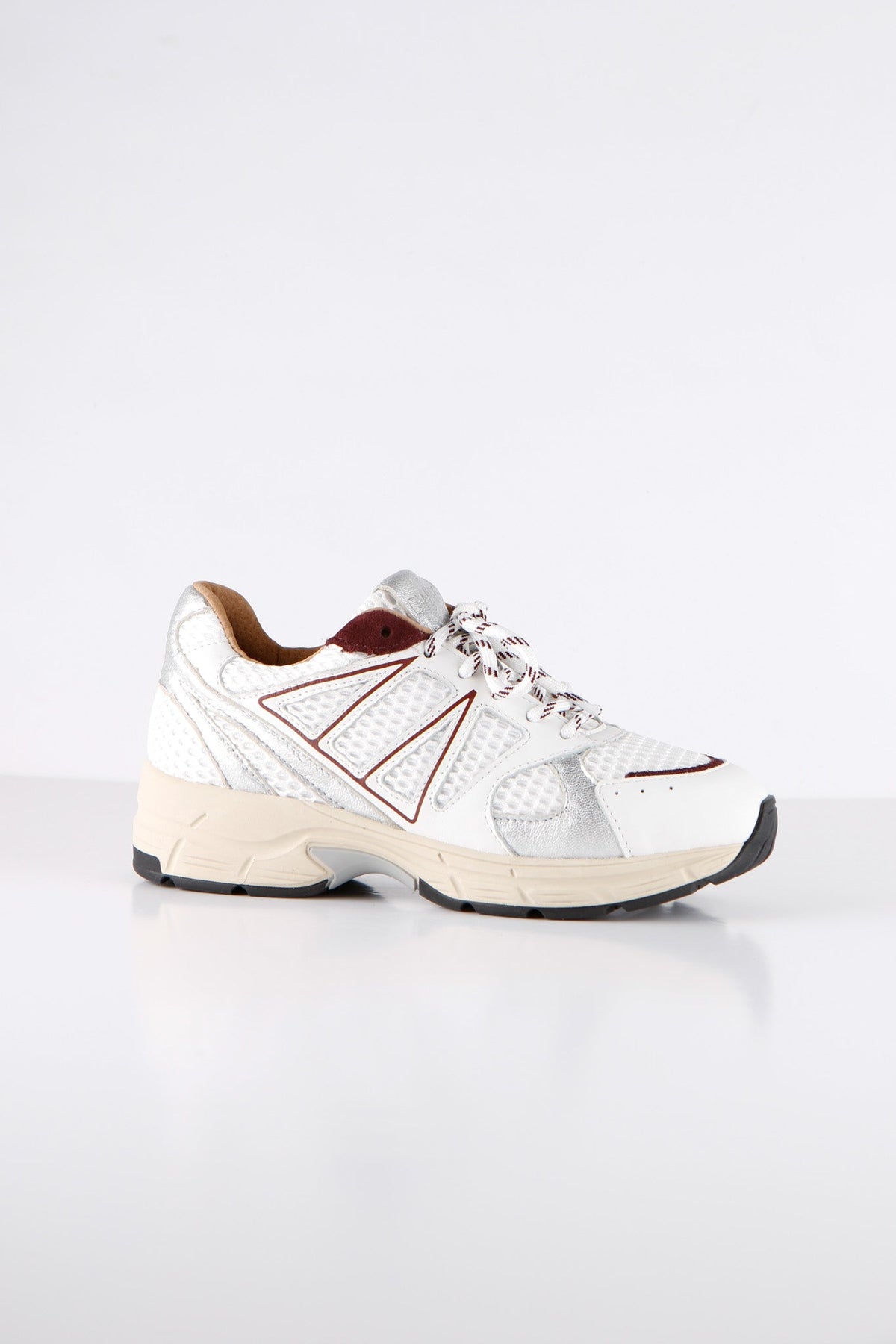 SARU mesh - Sneakers | White / Bordeaux