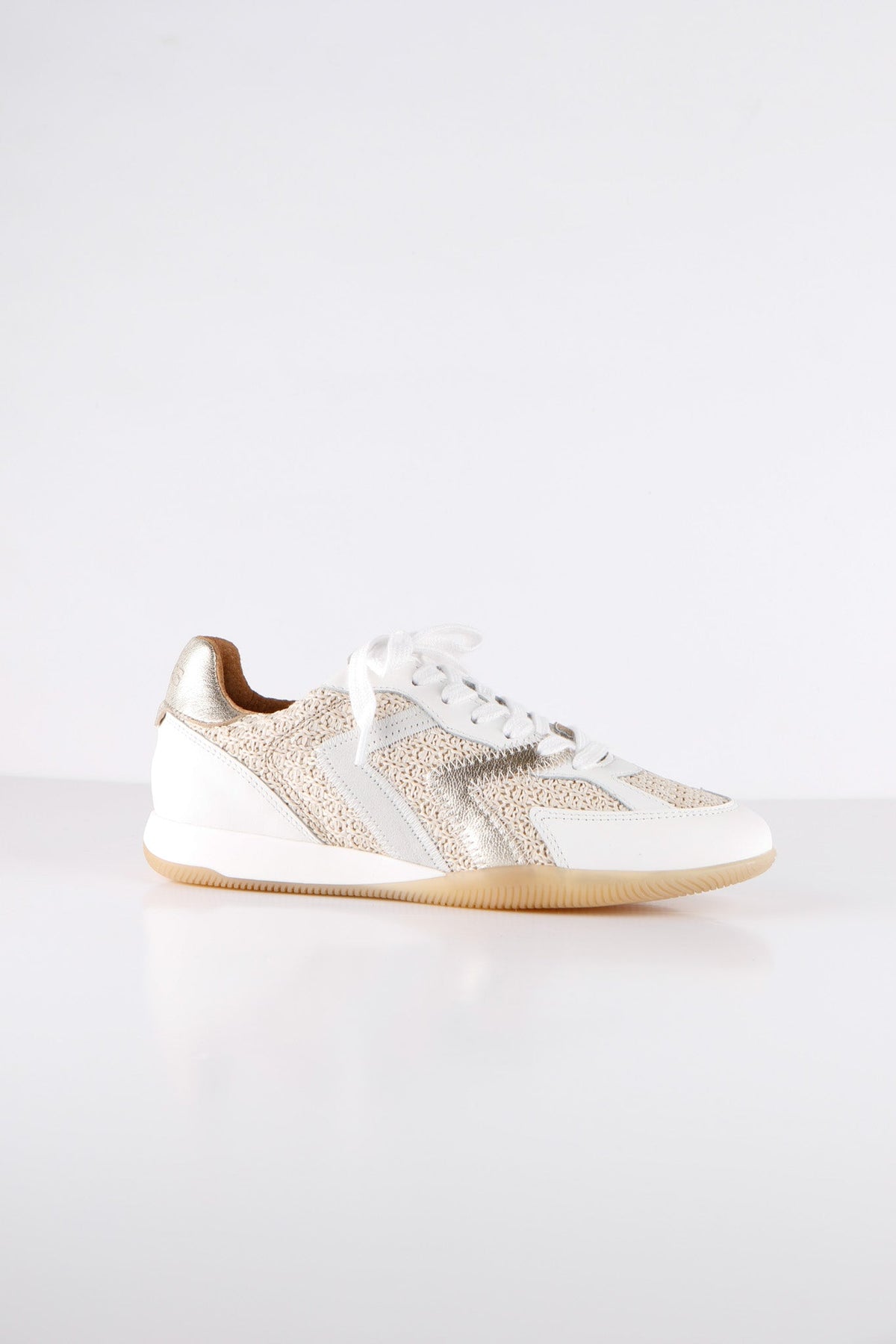 HIKI raffia - Sneakers | Ice / Champagne