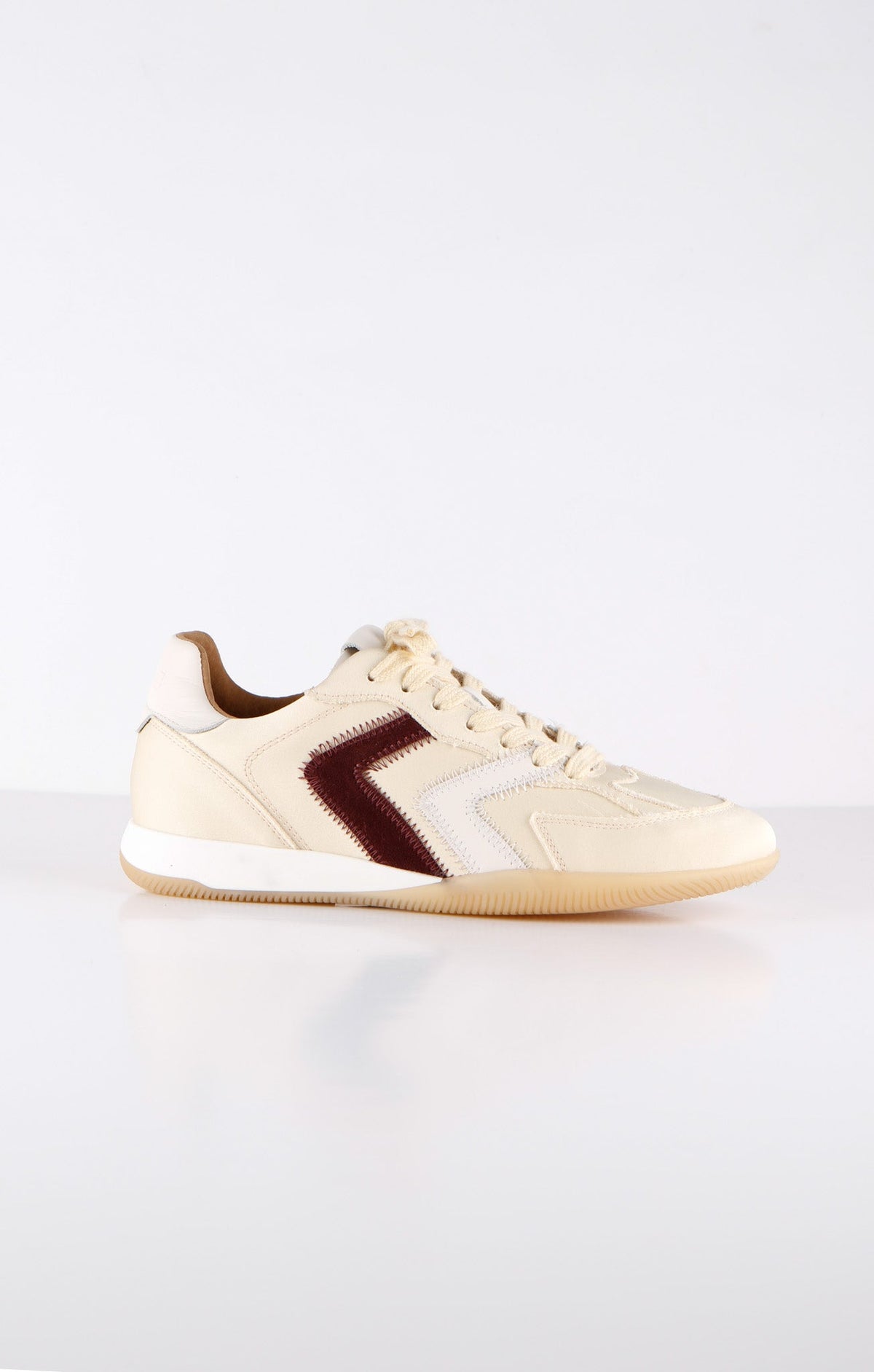 HIKI satin - Sneakers | Butter / Bordeaux
