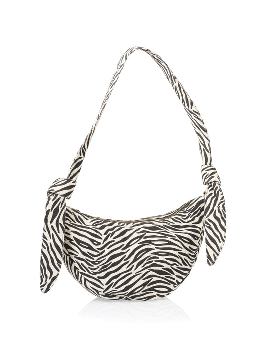 AMELIA BAG canvas zebra - Tassen | White / Black