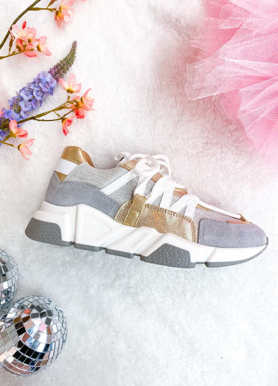 LOS ANGELES denim - Sneakers | Champagne / Grey