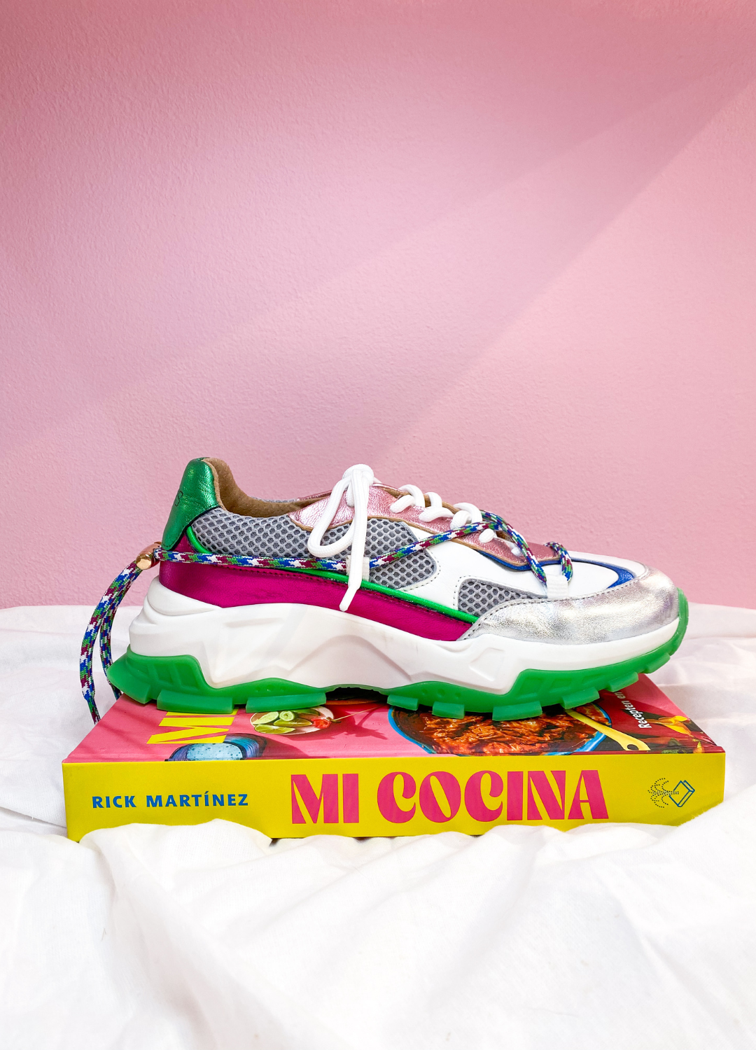 BONNEY leer - Sneakers | White / Green