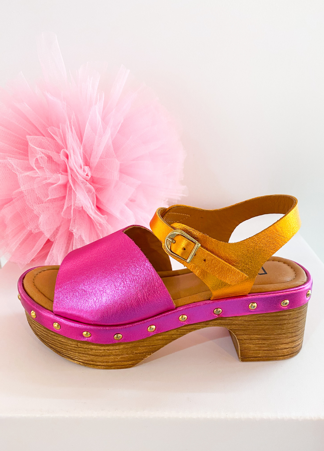 SICILIE metallic - Hakken | Fuchsia / Orange