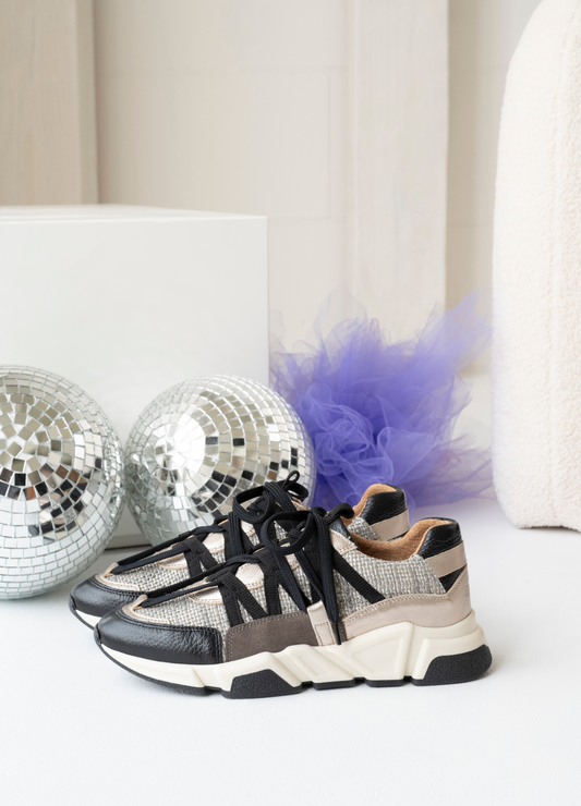 LOS ANGELES leer - Sneakers | Stone / Elefante