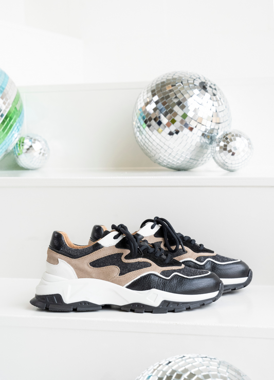 CHESTER denim - Sneakers | Black / Beige