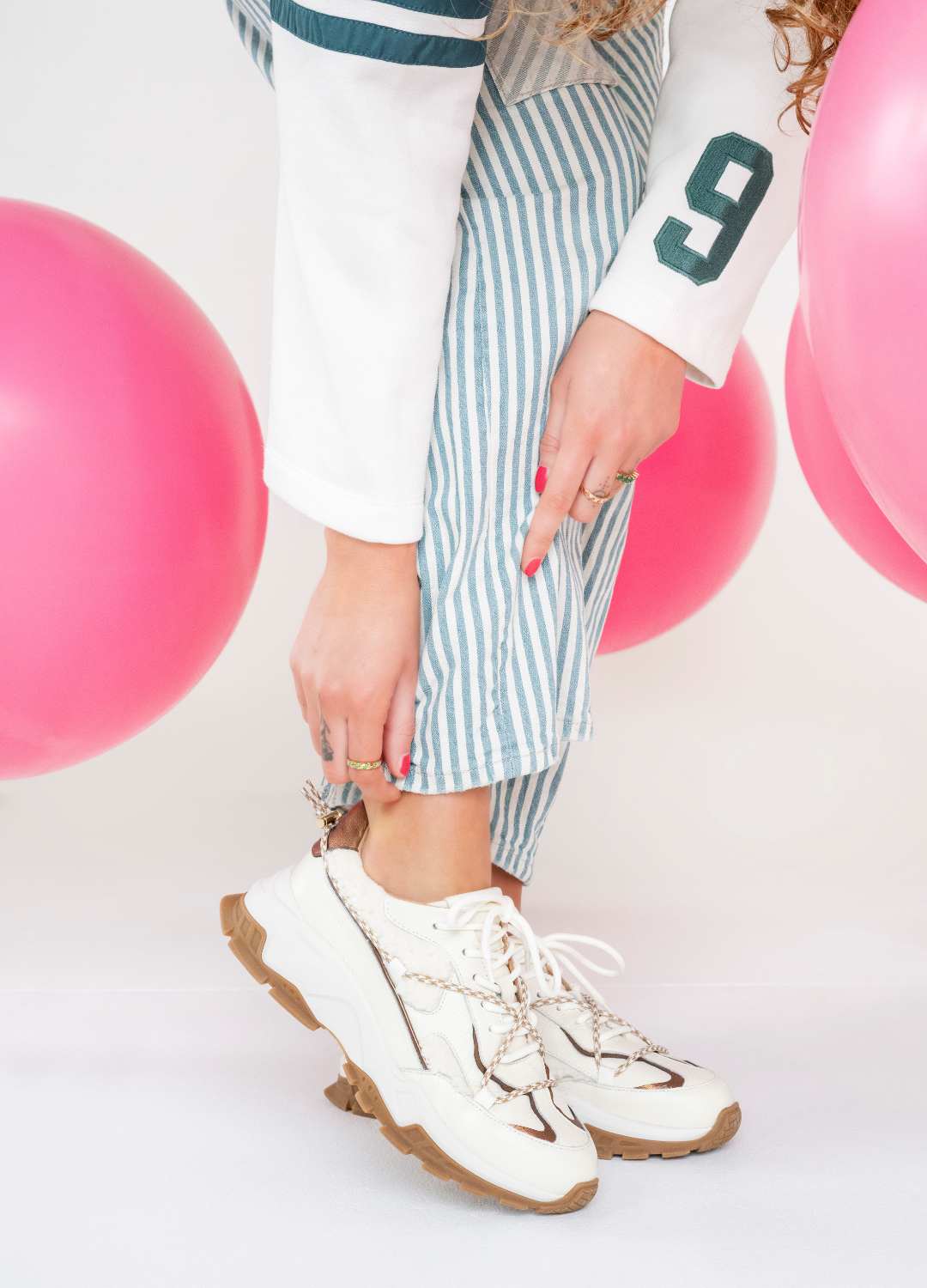 BONNEY teddy - Sneakers | Off white / Bronze