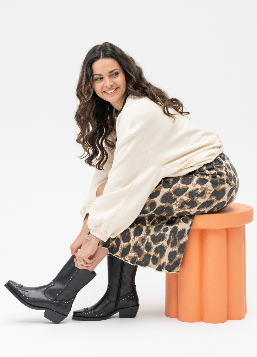 ASPEN studs - Westernboots | Black