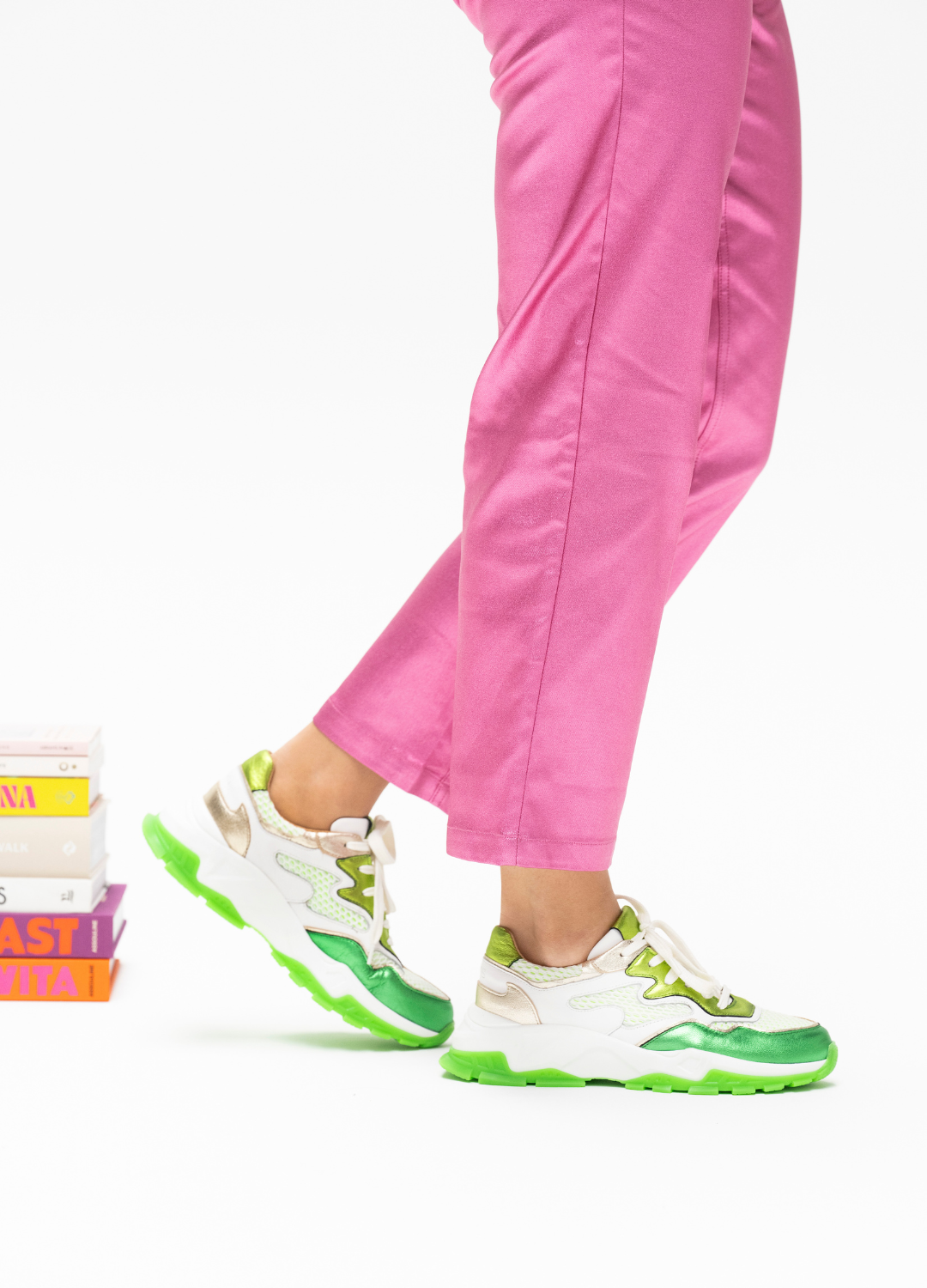 CHESTER mesh - Sneakers | White / Green
