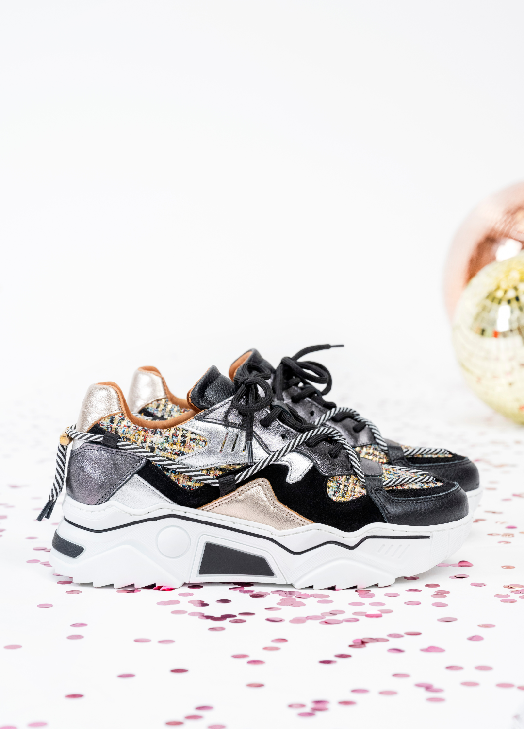 JUPITER tweed - Sneakers | Black / Stone