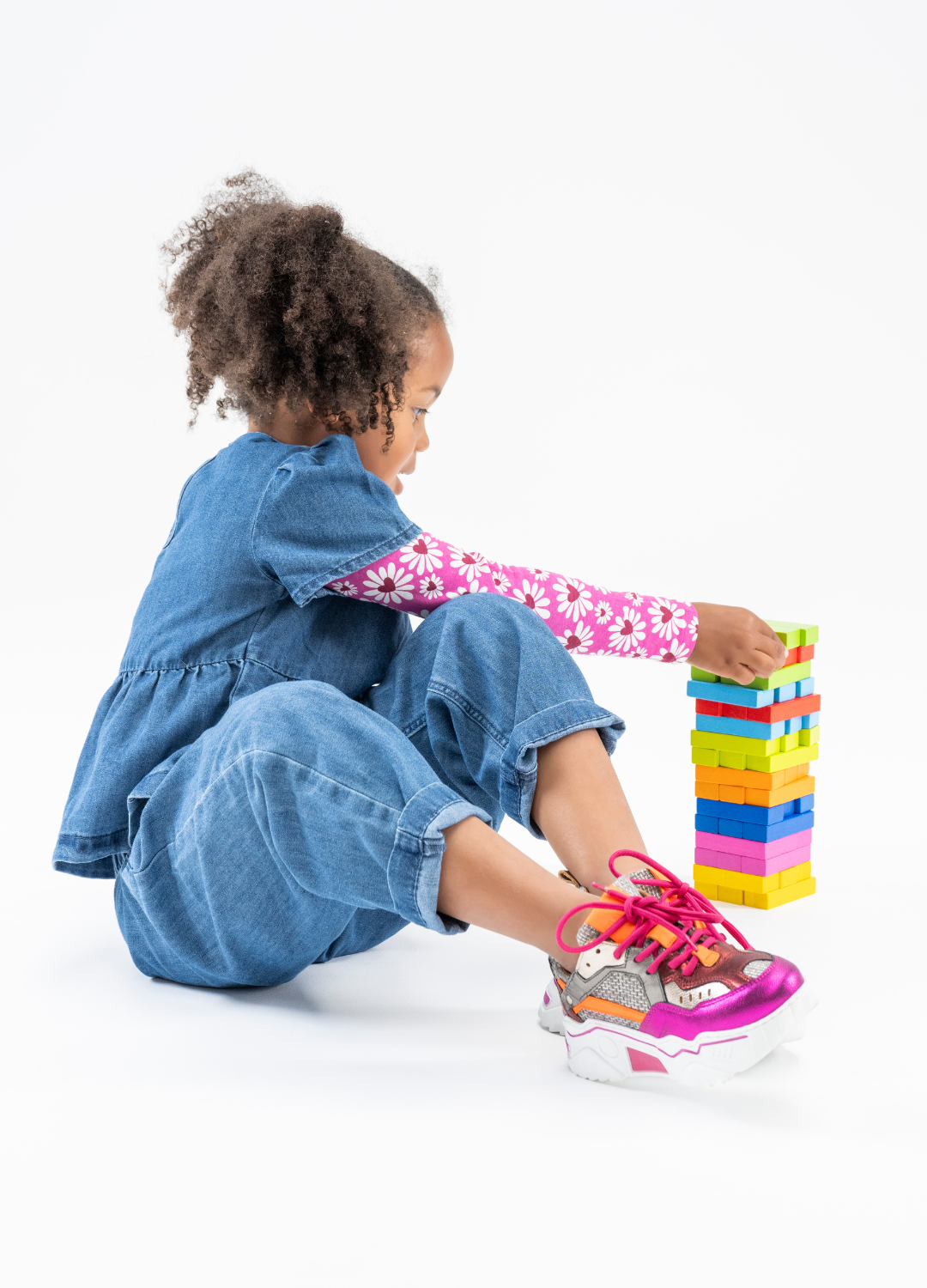 PLUTO KIDS mesh - Sneakers | Steel / Fuchsia