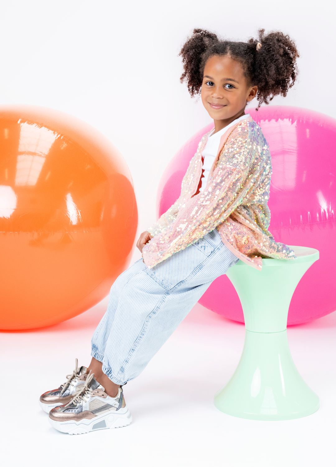 PLUTO KIDS metallic - Sneakers | Stone / Cipra