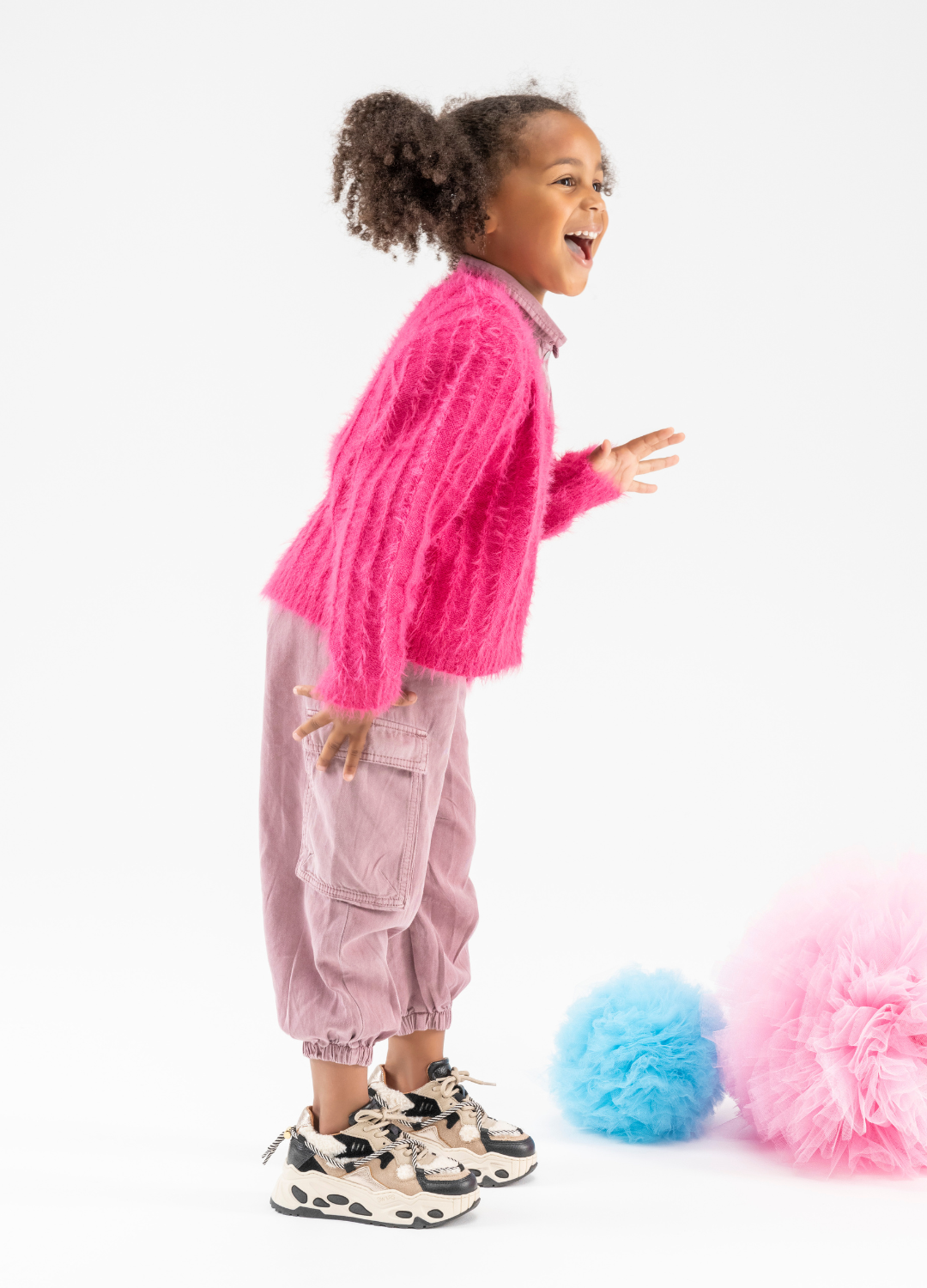 SATURNUS KIDS teddy - Sneakers | Black / Off white