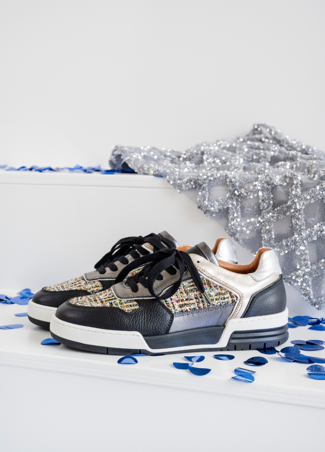 RUGBY tweed - Sneakers | Black / Stone