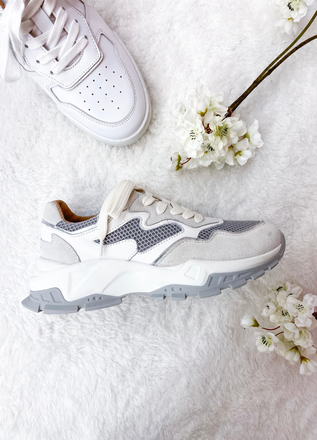 CHESTER suede - Sneakers | White / Lt. Grey