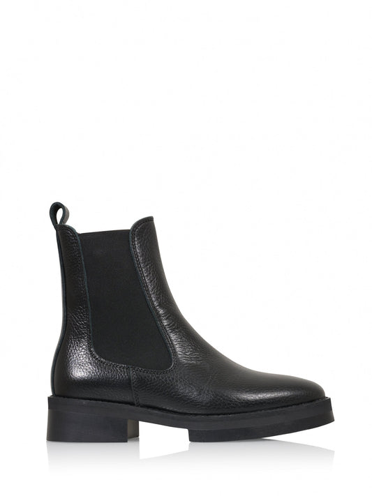 BARKLY leer - Bikerboots | Black
