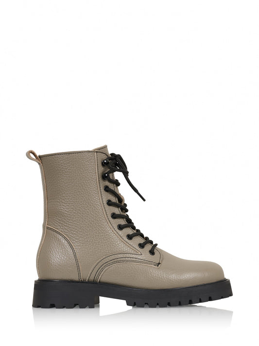 BOGOTA leer - Bikerboots | Taupe