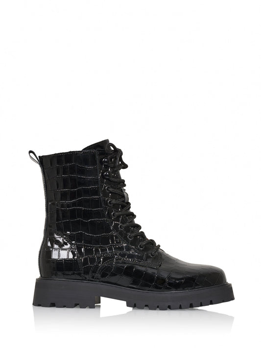 BOGOTA croco - Bikerboots | Black
