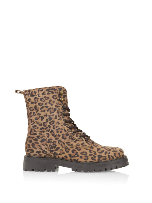 BOGOTA leopard - Bikerboots | Cognac