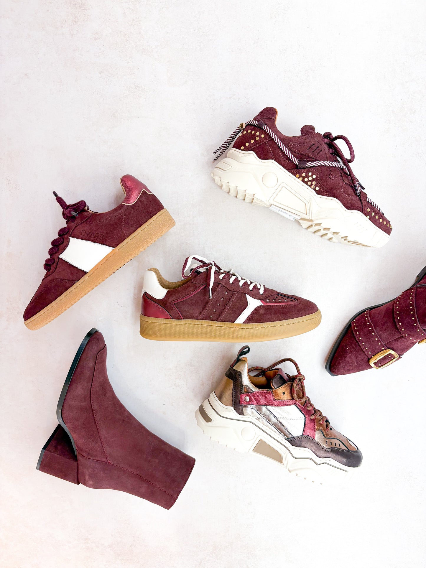 ARVIN suede - Enkellaarsjes | Bordeaux